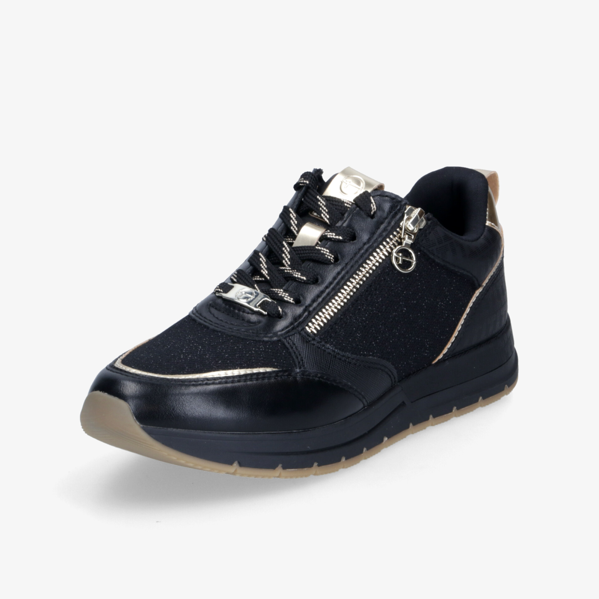 Sportlicher Schuh mit Reißverschluss und Schnürsenkeln, gepolstert und robust für vielseitigen Komfort