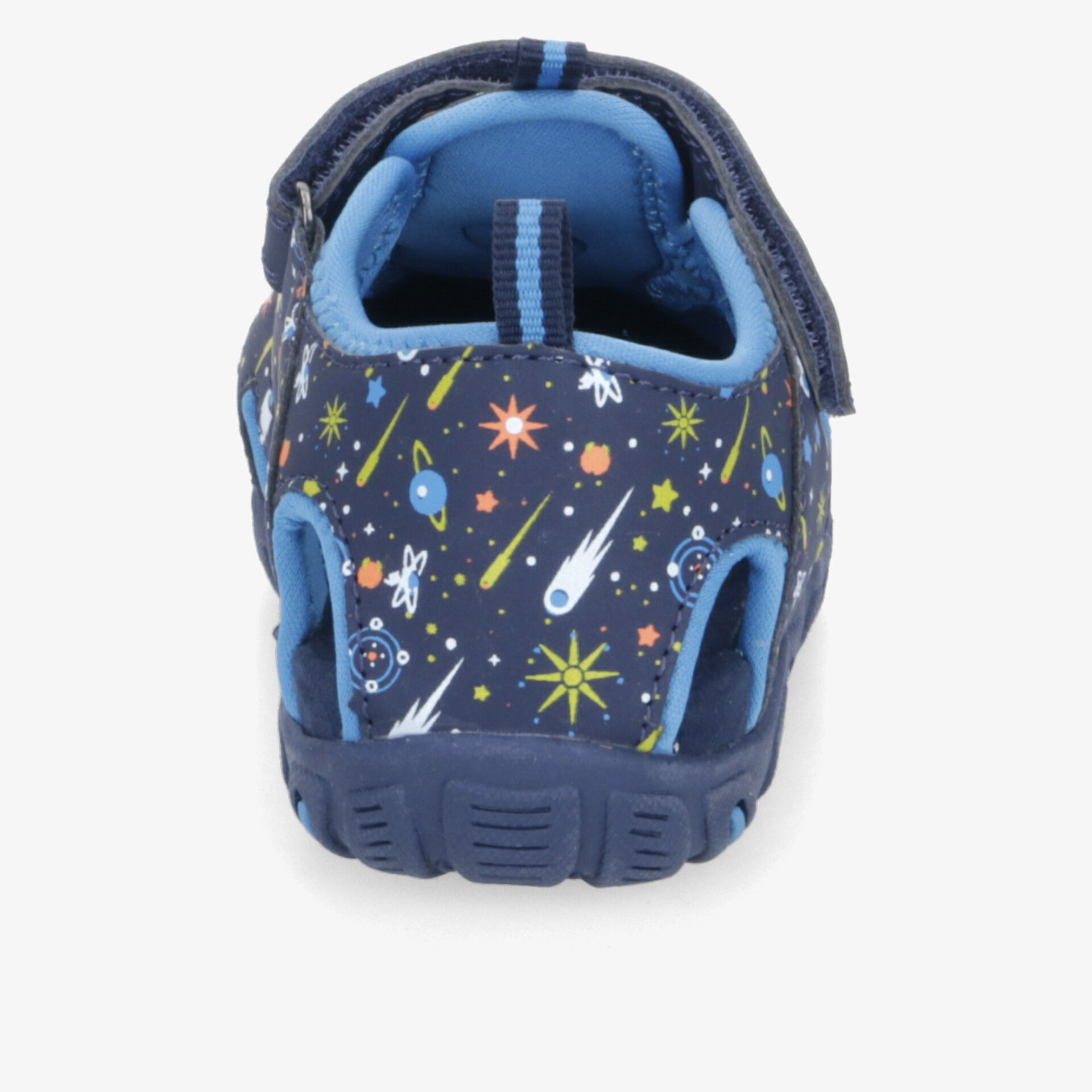 Robuster und bequemer Kinderschuh mit buntem Motivdruck und rutschfester Sohle, perfekt für aktive Nutzung