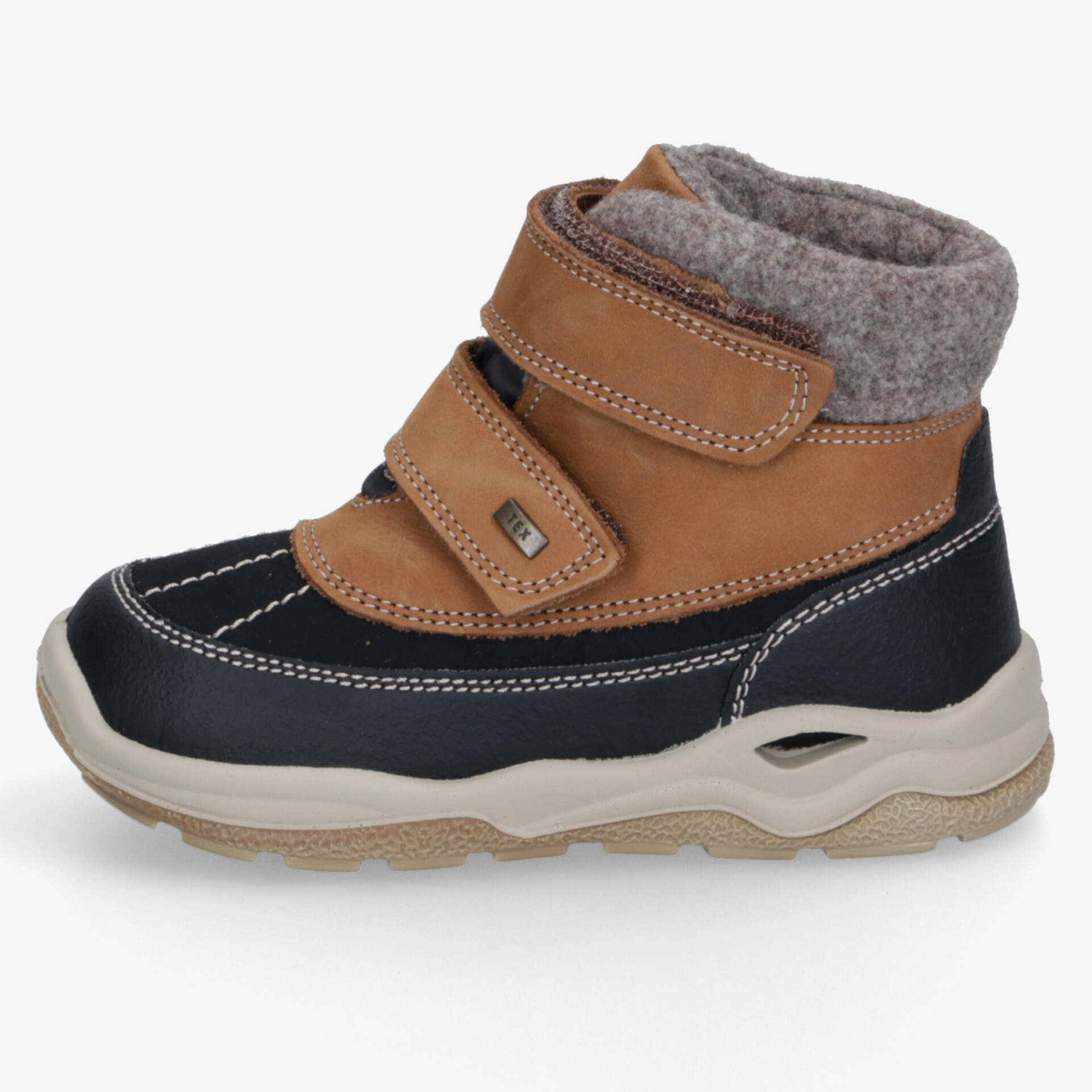 Warmer Winterstiefel mit robustem Obermaterial, weicher Innenfütterung und rutschfester Sohle für sicheren halt