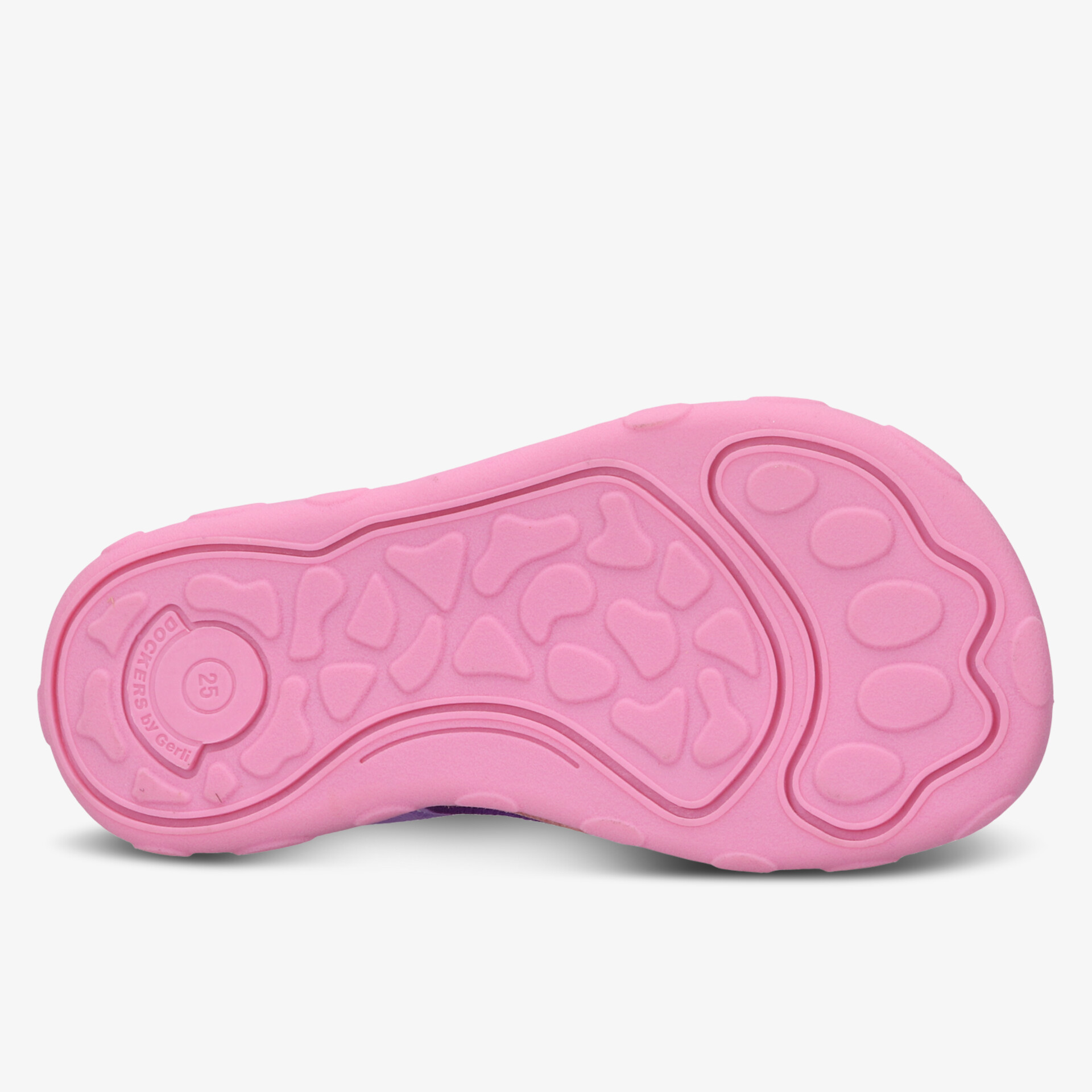 Rutschfeste, flexible und leichte pinkfarbene Sohle mit komfortablem Profil für sicheren Halt