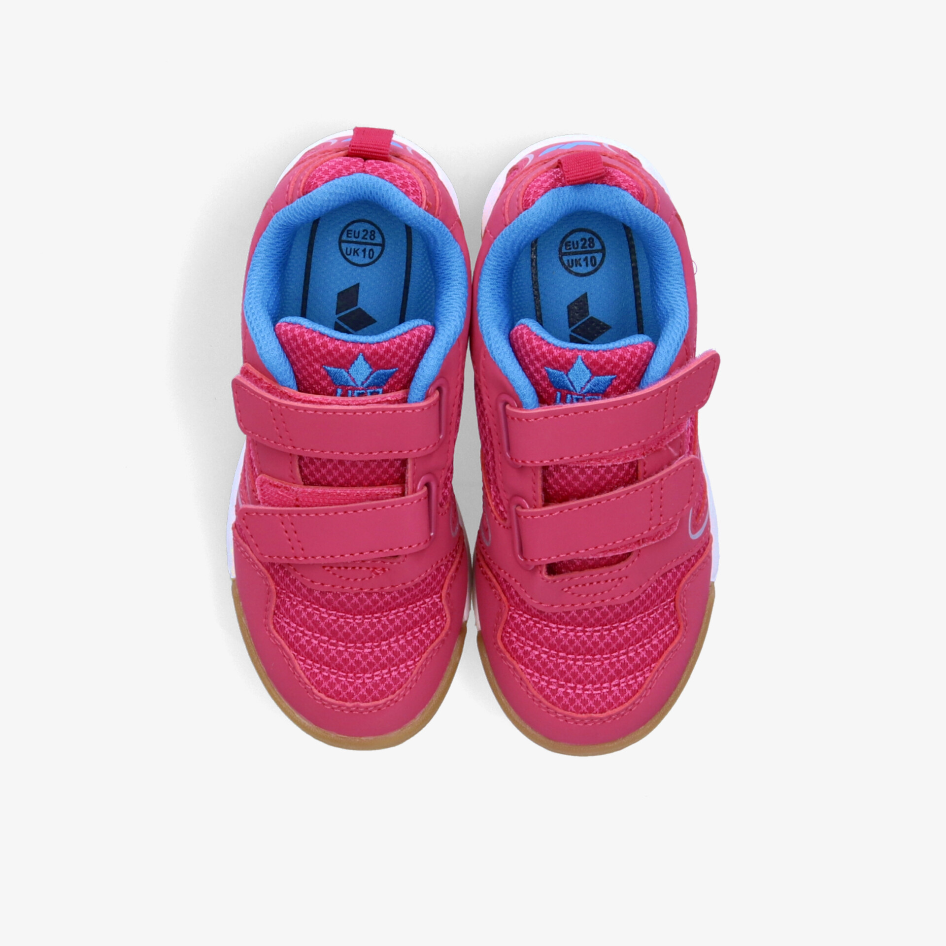 Leichte, sportliche Schuhe mit verstellbaren Klettverschlüssen und rutschfester Sohle in kräftigem Pink