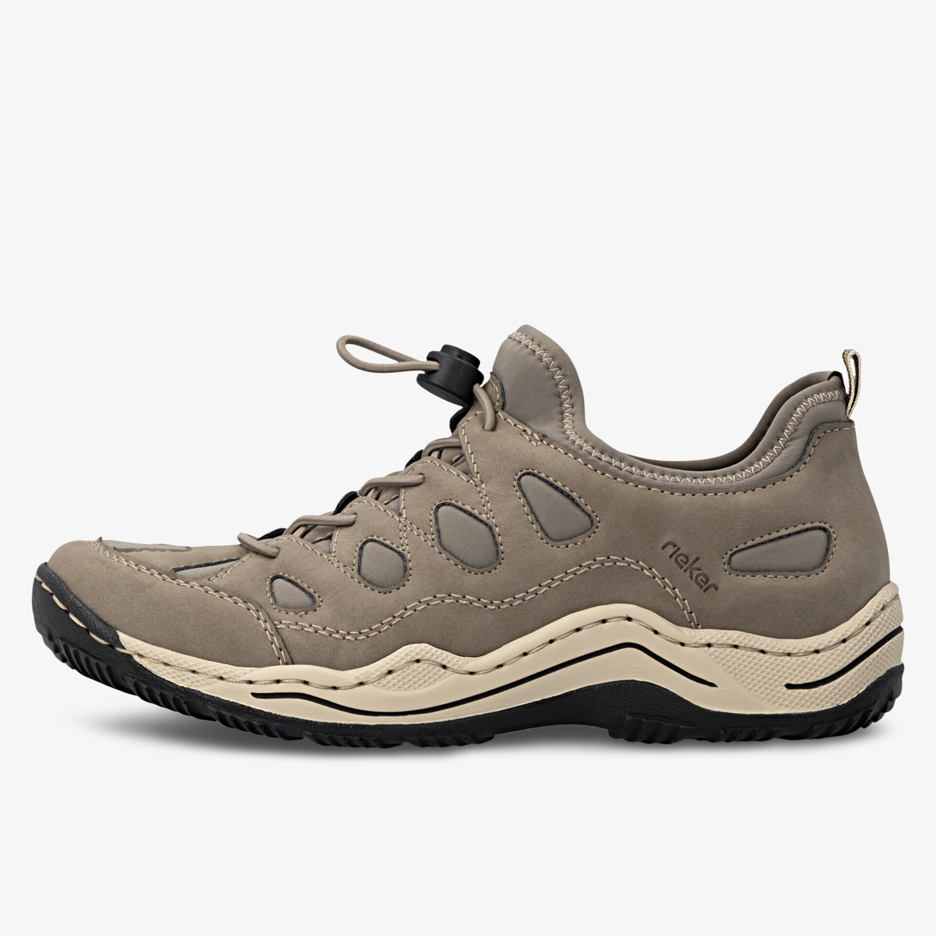 Bequemer und robuster Schuh mit atmungsaktivem Material und sportlichem Design.