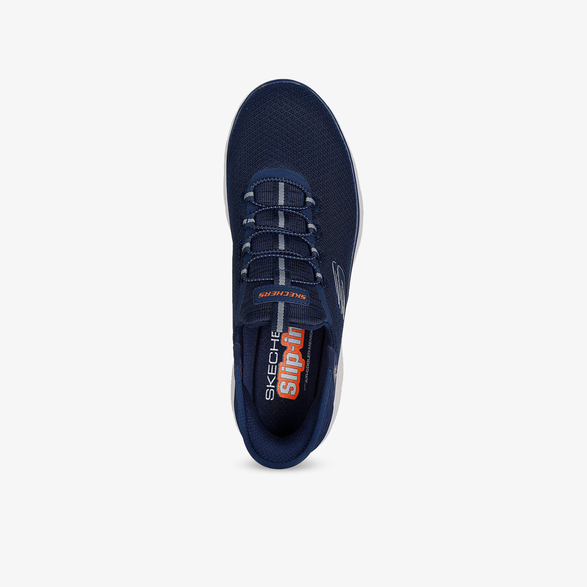 Dunkelblauer Sportschuh mit flexiblem Schnürsystem und rutschfester Sohle, bequemer Schnitt, ideal für sportliche Aktivitäten