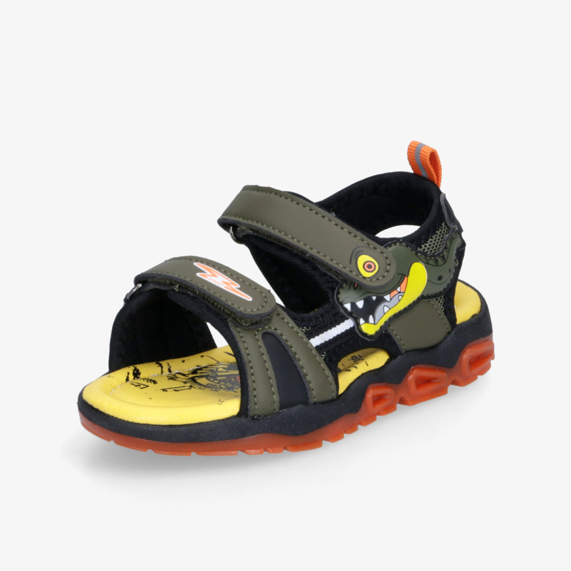 Sportliche Kindersandale mit verstellbaren Klettverschlüssen und rutschfester Sohle für hohen Tragekomfort