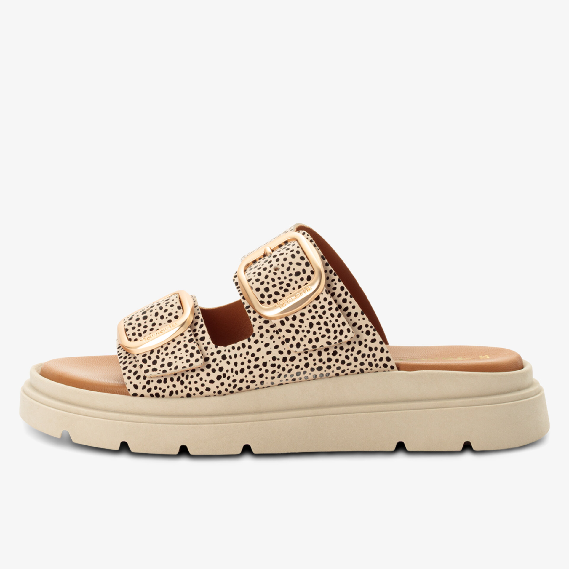 Stylische Sandale mit modernen Schnallen und rutschfester Sohle für optimalen Komfort.