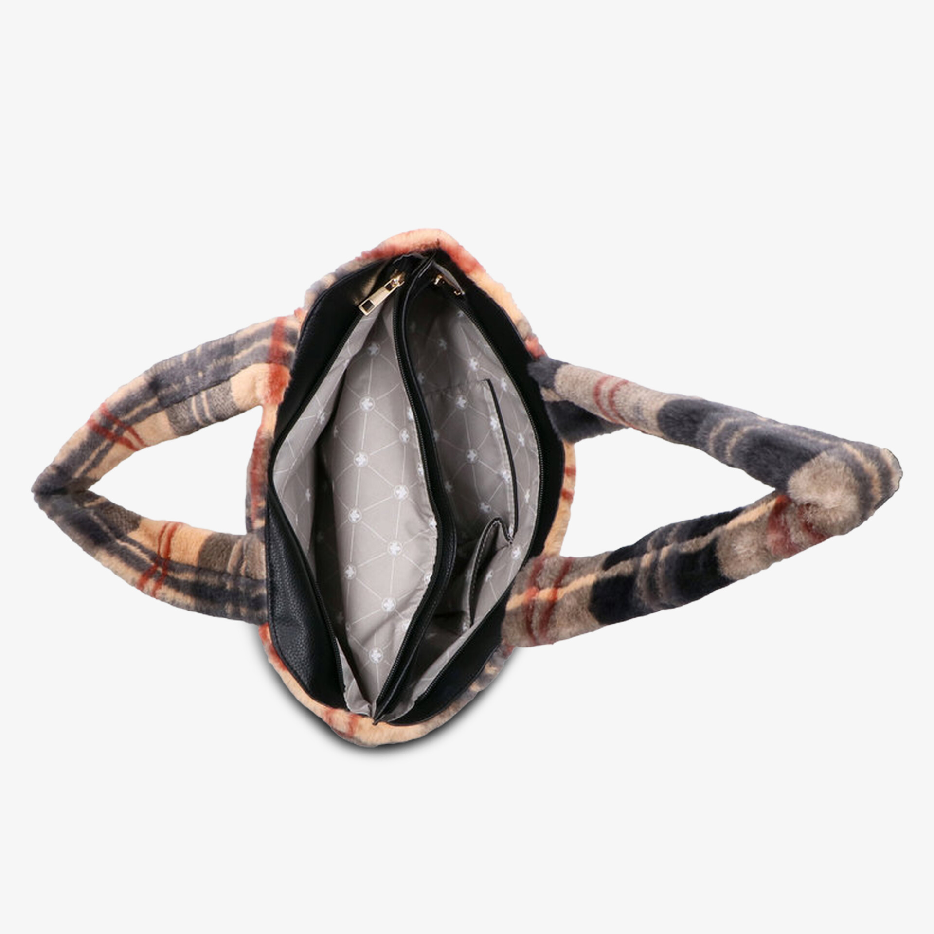 Weiche Innenseite mit gepolsterten Henkeln und geräumigem Hauptfach für komfortablen Alltag