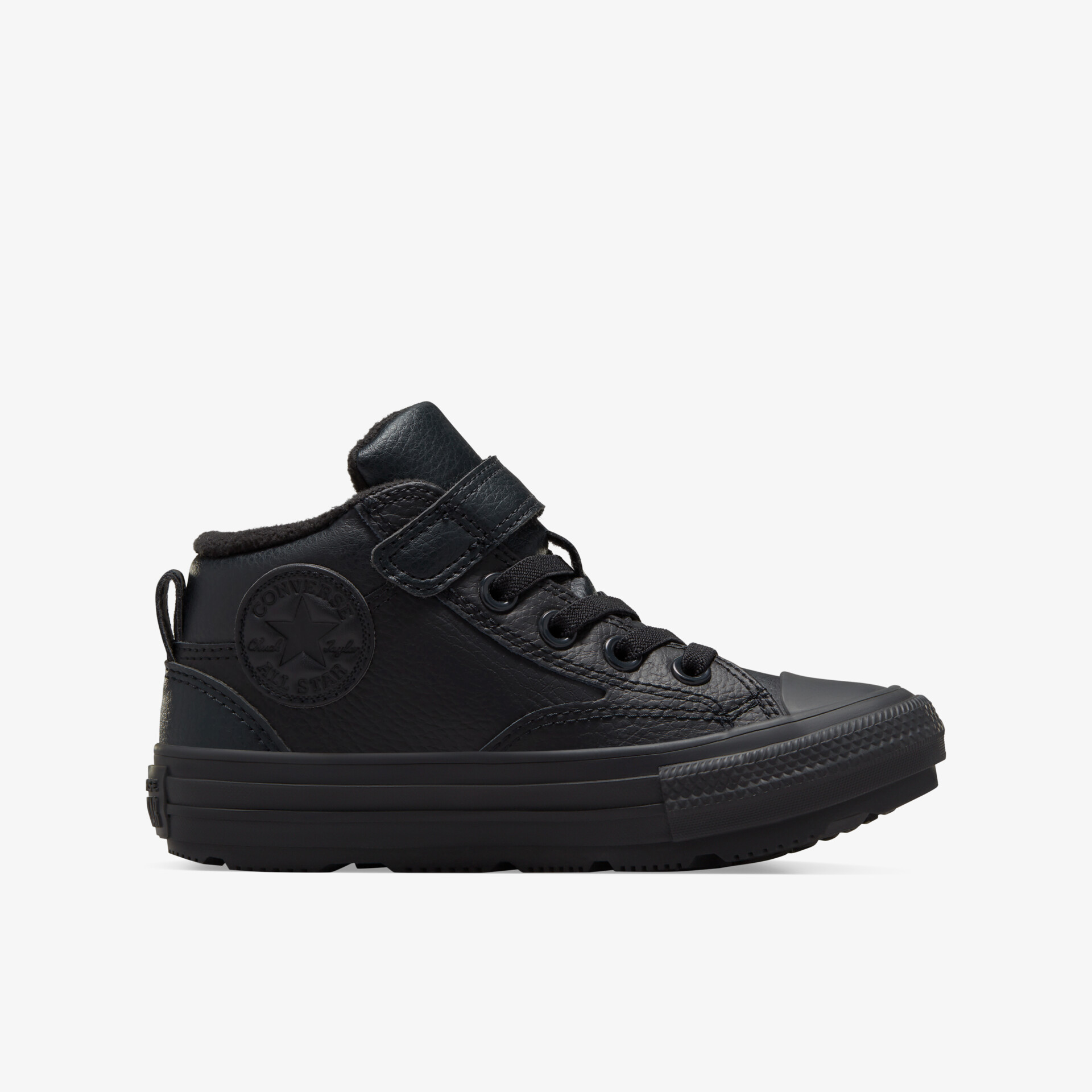 Schwarz Sneaker mit hohem Schaft und Klettverschluss für optimalen Komfort und Stil im Alltag.