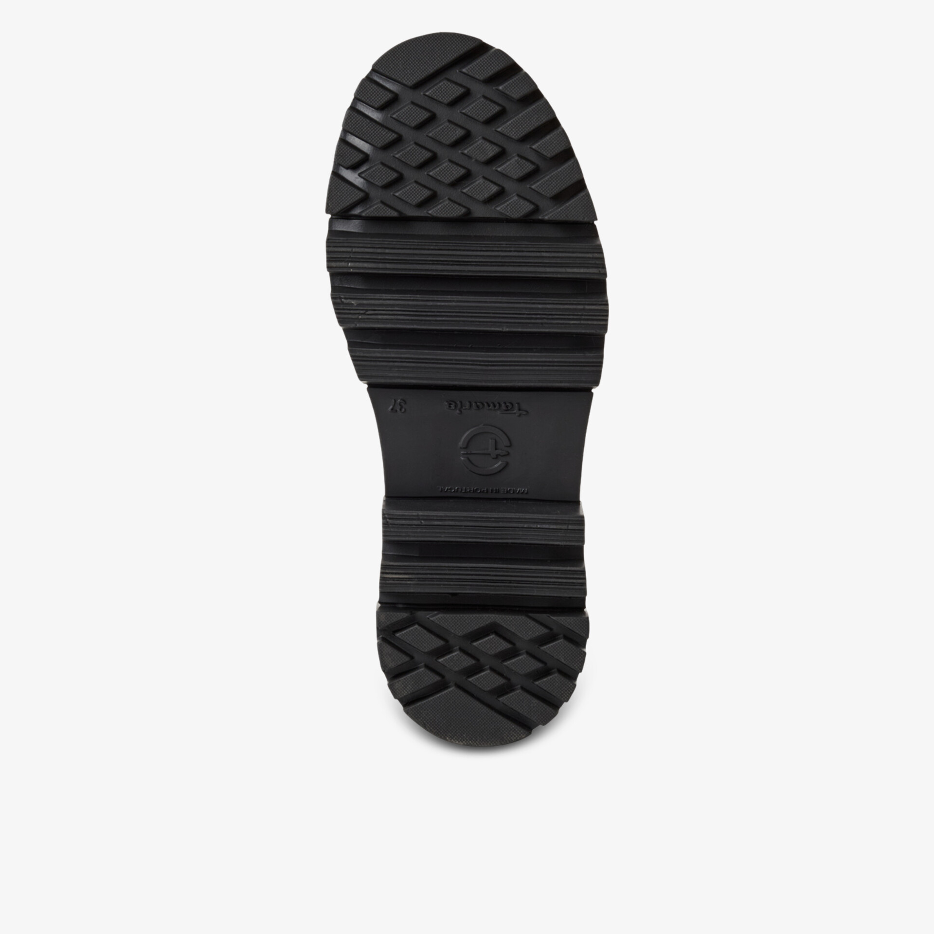 Robuste Laufsohle mit tiefem Profil für ausgezeichnete Rutschfestigkeit und Haltbarkeit