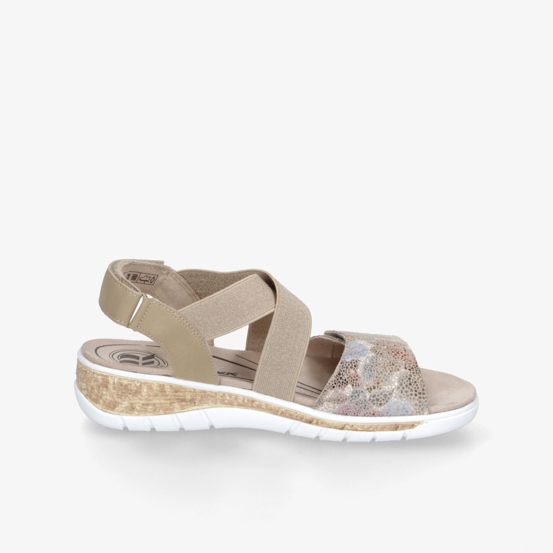 Bequeme Sandale mit elastischen Riemen und rutschfester Sohle, perfekt für einen sicheren und angenehmen Halt