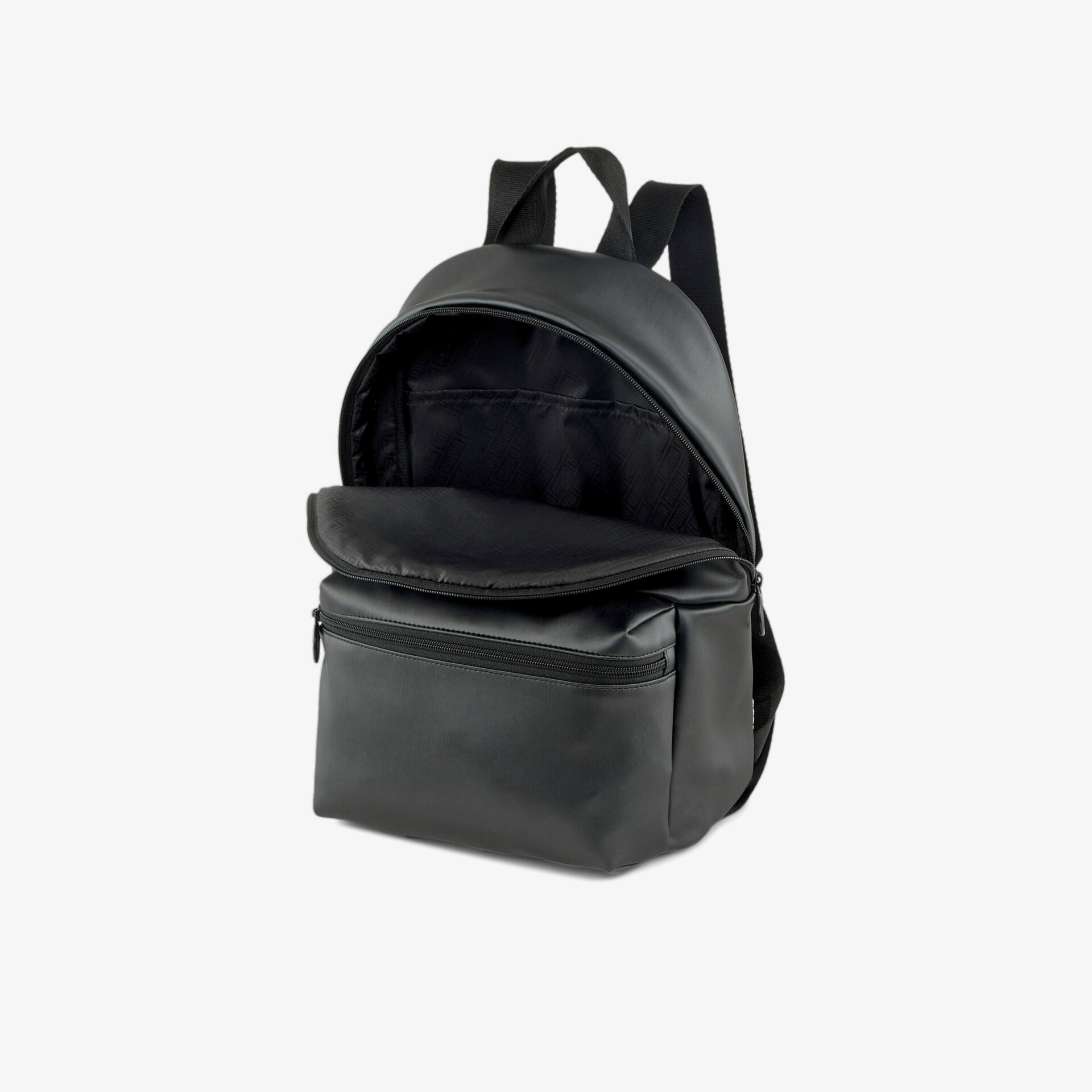 Moderner schwarzer Rucksack mit viel Stauraum und stilvollem Design für den täglichen Gebrauch.