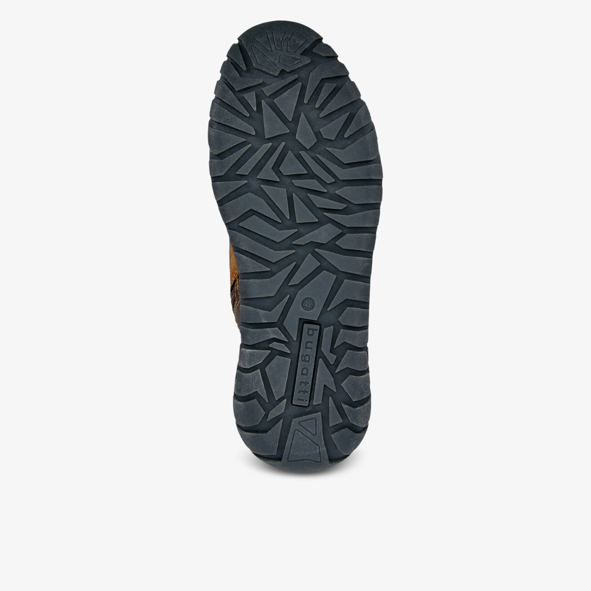 Rutschfeste, robuste Schuhsohle mit tiefem Profil für sichere Trittfestigkeit und hohen Komfort