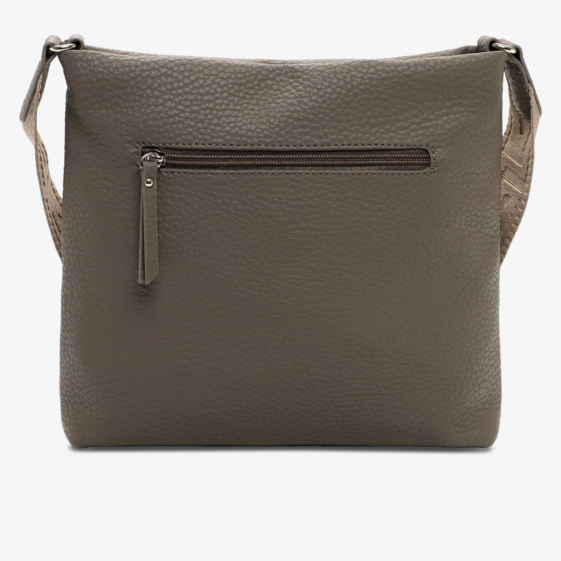 Elegante Umhängetasche aus robustem Leder mit praktischem Reißverschlussfach außen für einfache Organisation