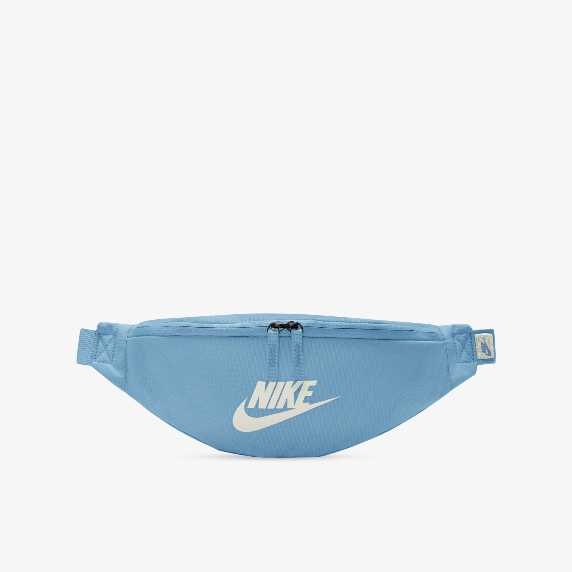 Modische und funktionale Gürteltasche in Blau mit klassischen Logo-Design, ideal für praktische Aufbewahrung.