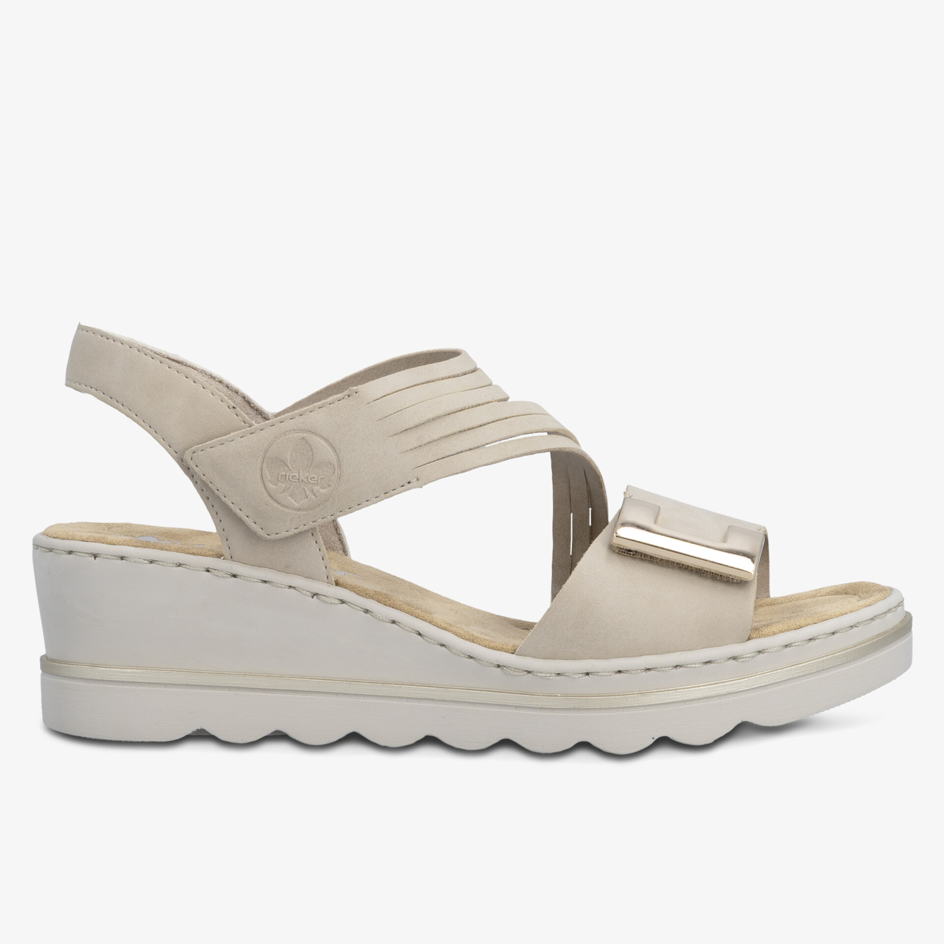 Bequeme Sandale mit verstellbarem Riemen und gepolsterter Innensohle für leichten Tragekomfort