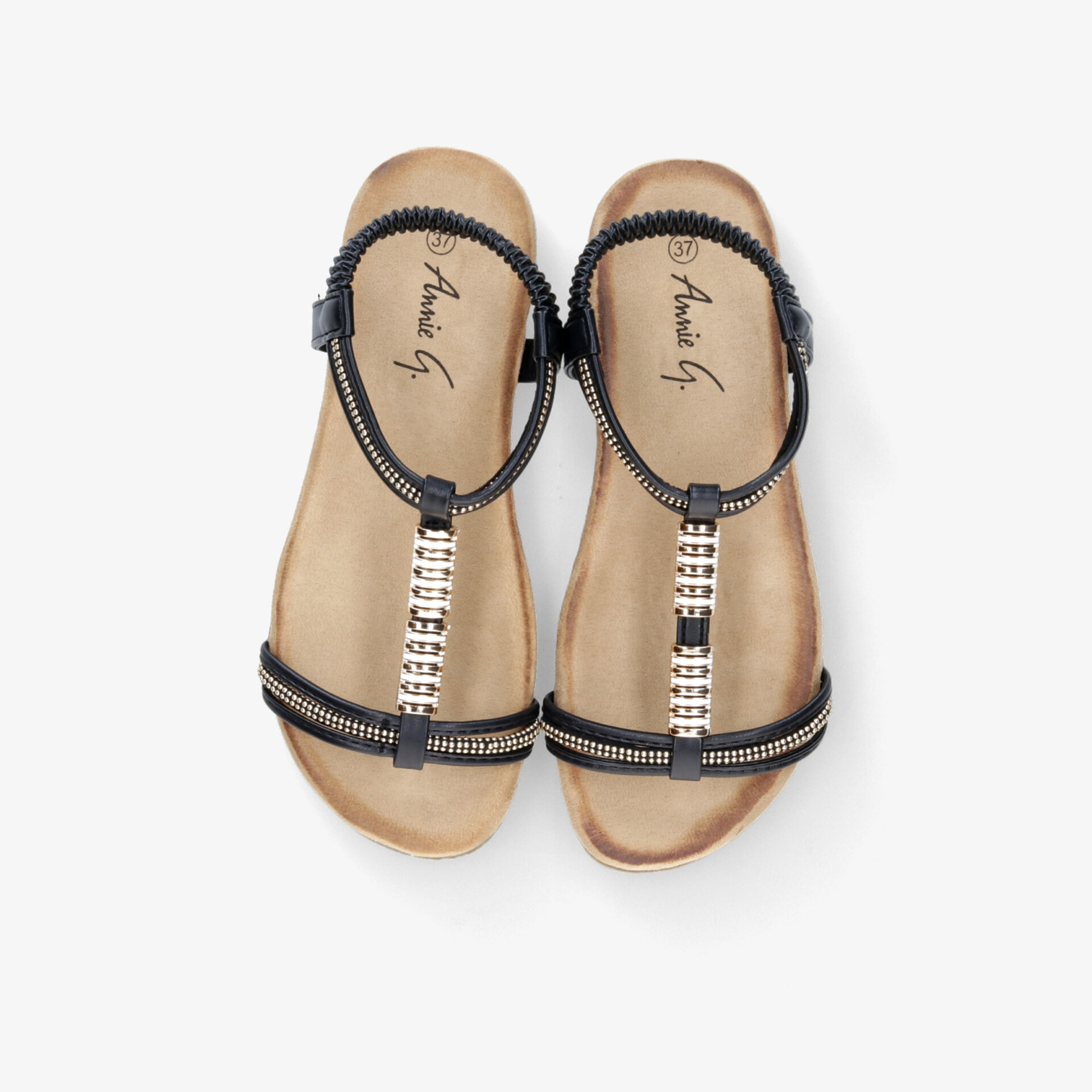 Elegante Sandalen in Lederausführung mit verstellbarem Riemen und bequemer Sohle, sommerliches Design