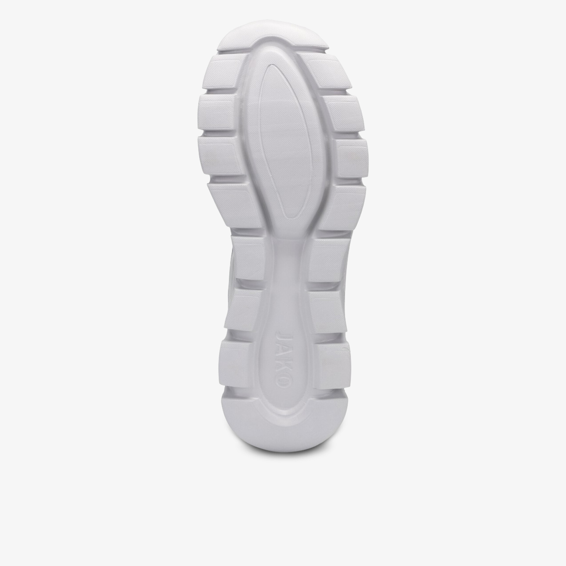 Robuste weiße profilierte Gummisohle mit rutschfester Struktur für sicheren Halt und lange Lebensdauer