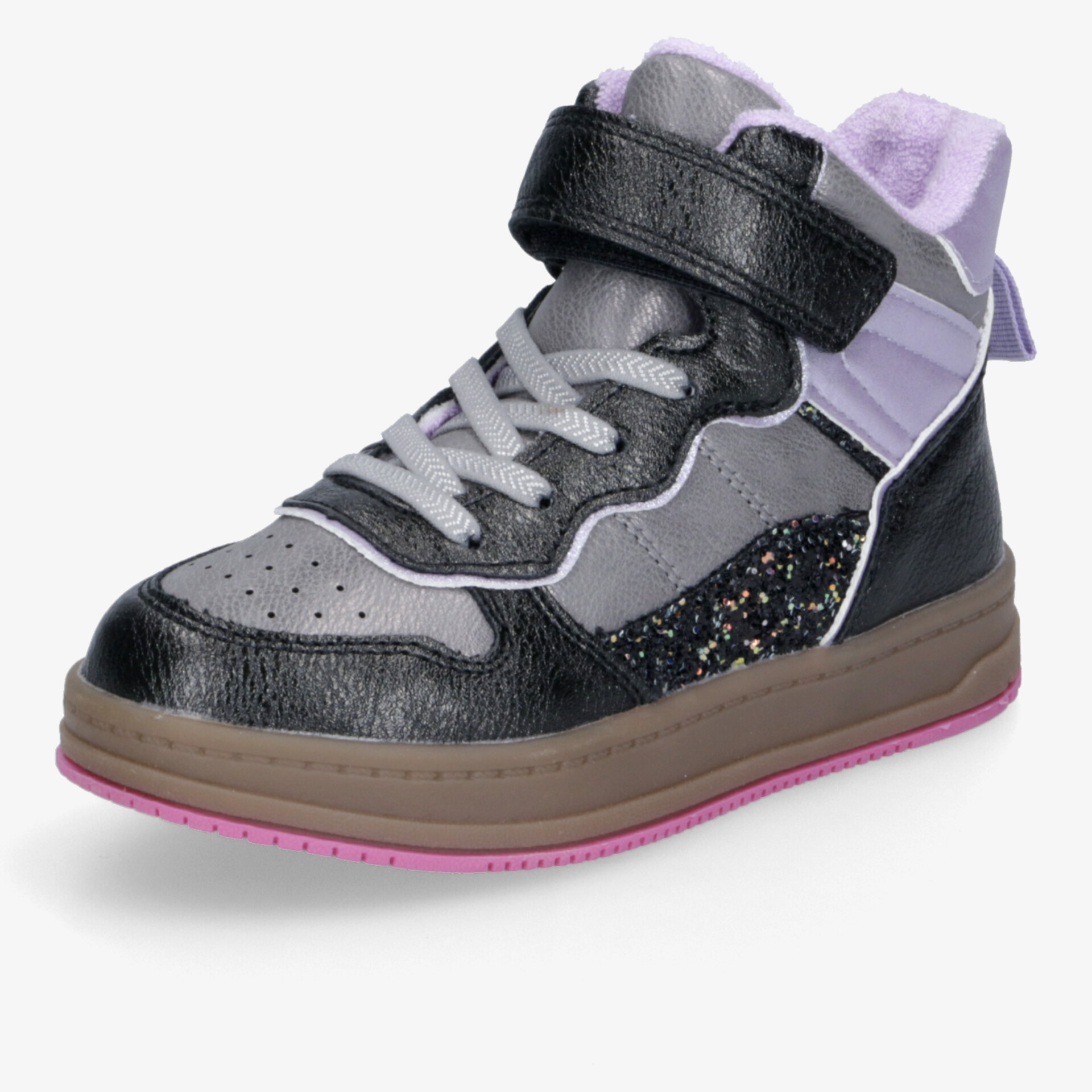 Moderner hochgeschnittener Sneaker mit verstellbarem Klettverschluss und gepolsterter Innensohle für hohen Tragekomfort