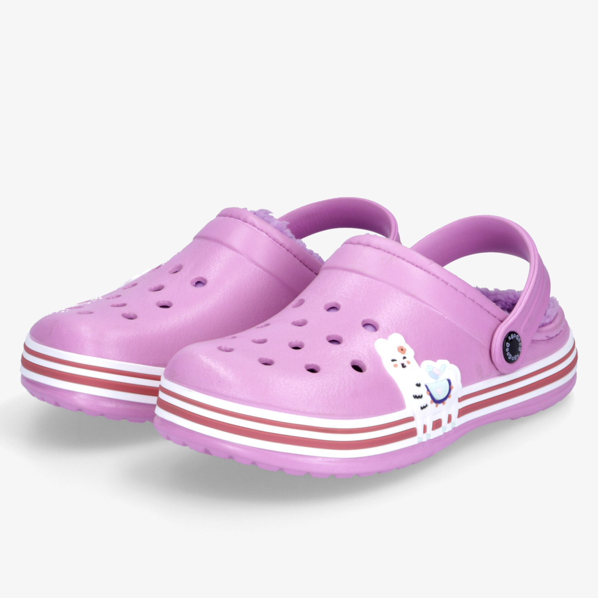 Leichtes und bequemes Paar Fliederfarbenes Gartenschuhe mit atmungsaktivem Design und rutschfester Sohle