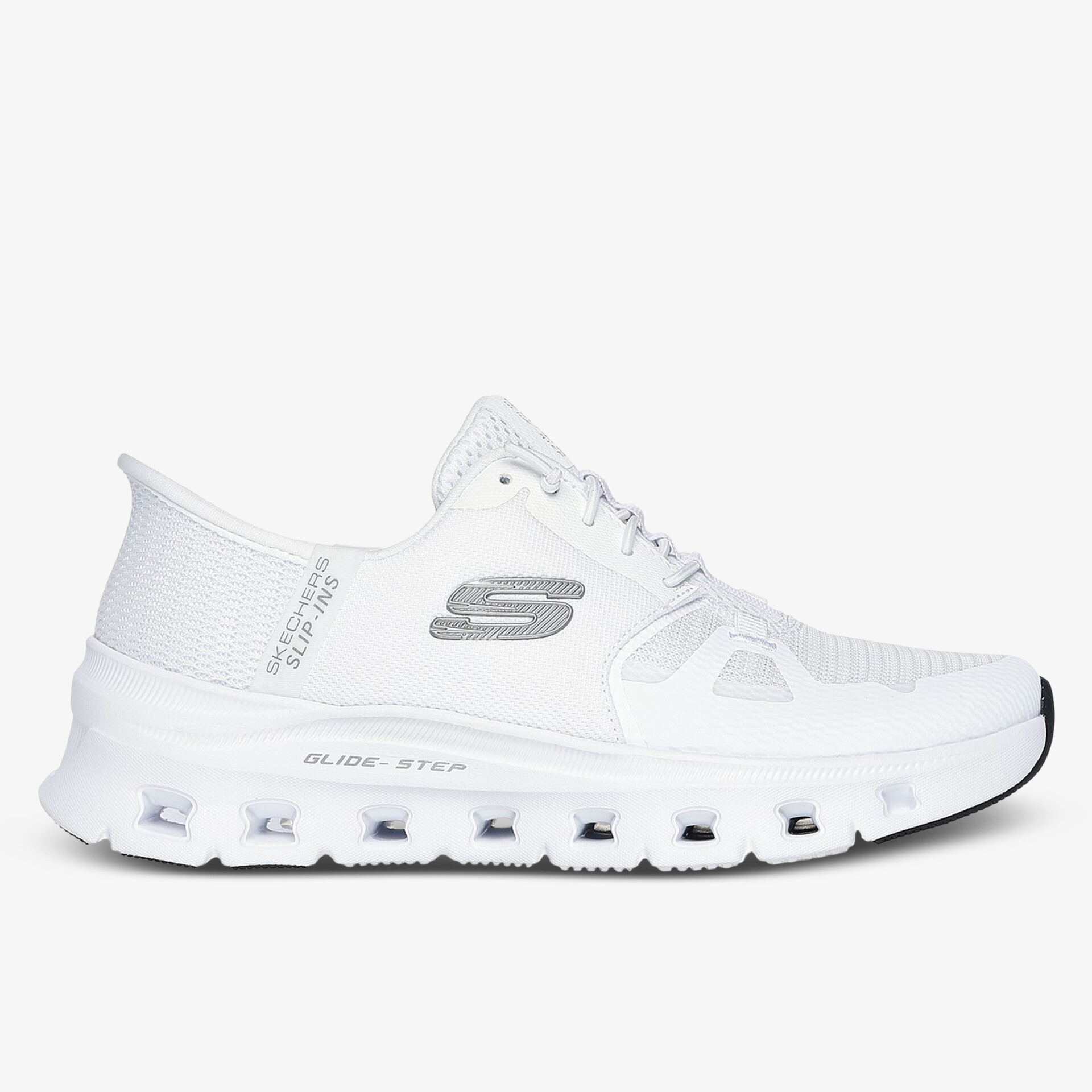 Bequeme weiße Sneaker mit atmungsaktivem Material und moderner Sohle für zusätzlichen Komfort.