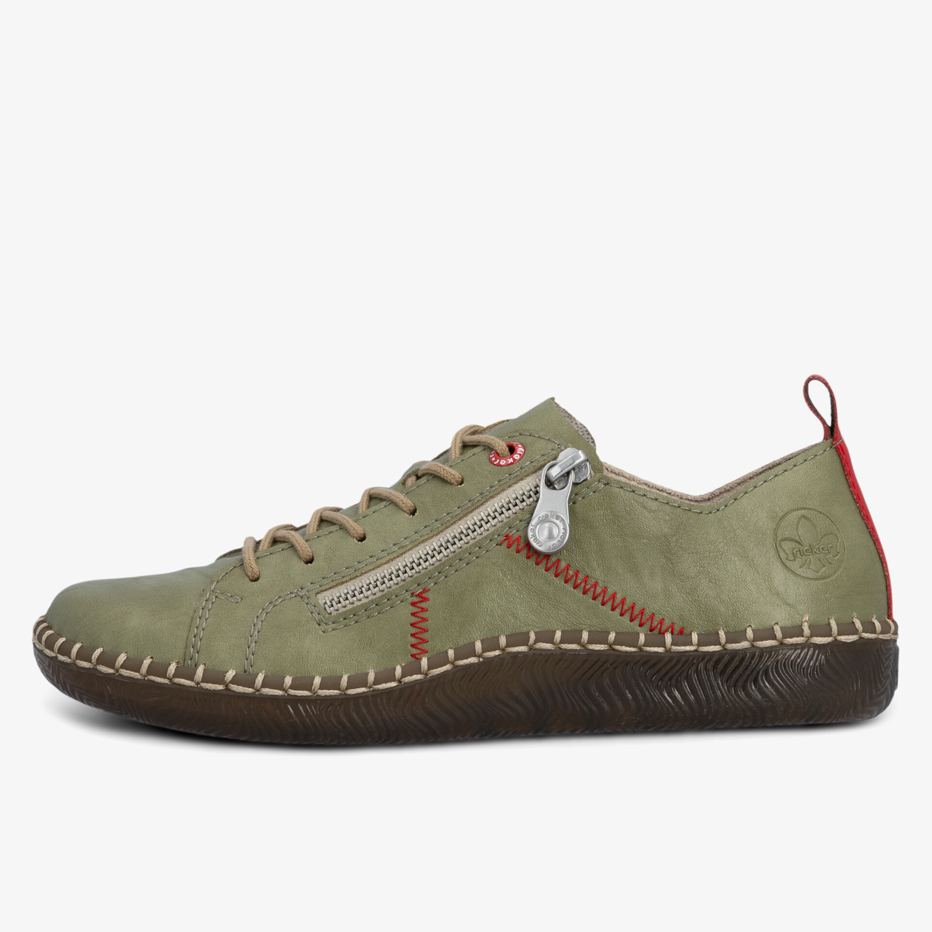 Leichter, atmungsaktiver Sommerschuh mit flexiblem Sohlenprofil und praktischem Reißverschluss in modischem Design