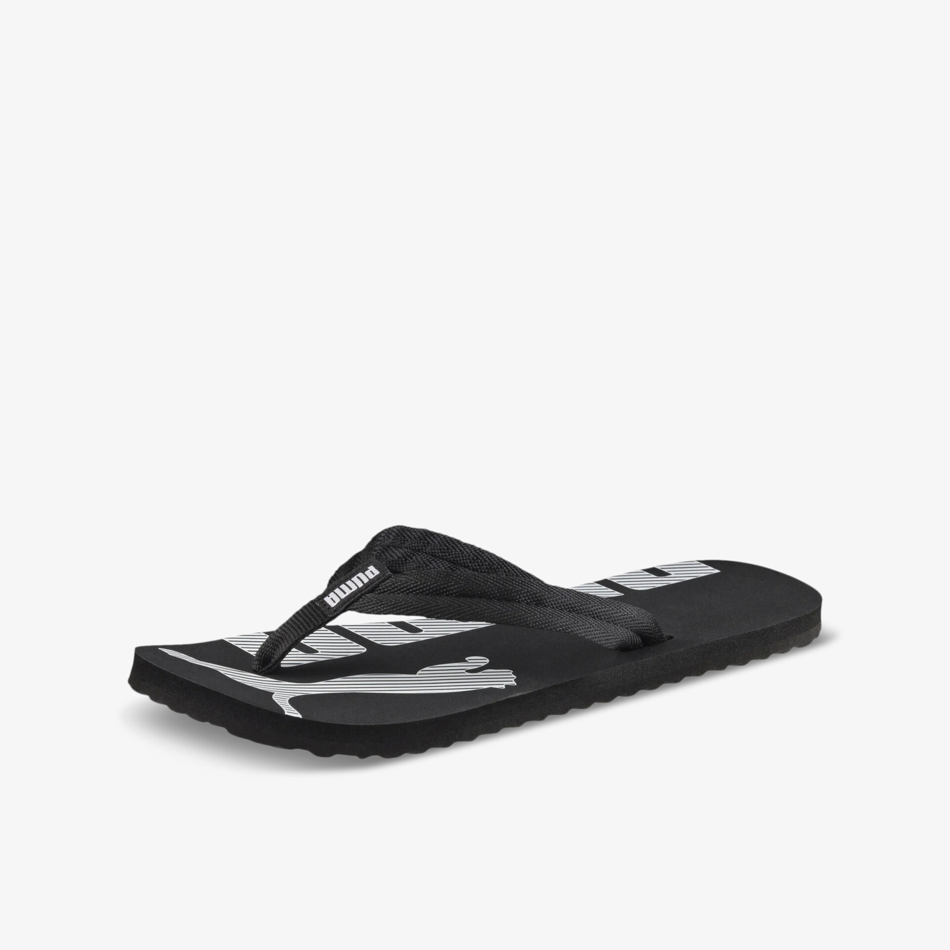 Schwarzer bequemer Flip Flop mit rutschfester Sohle und modernem Design für leichten Tragekomfort