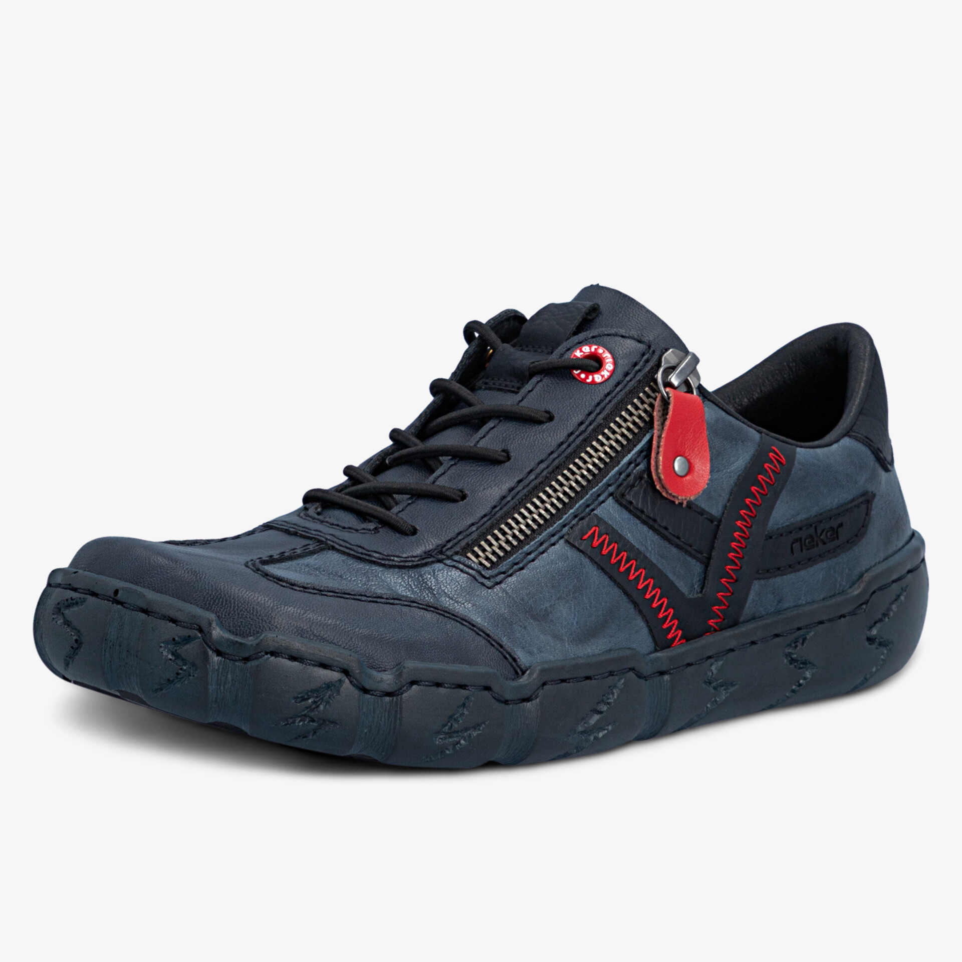 Sportlicher Schuh mit robustem Reißverschluss, komfortabler Schnürung und strapazierfähiger Sohle für hohen Tragekomfort