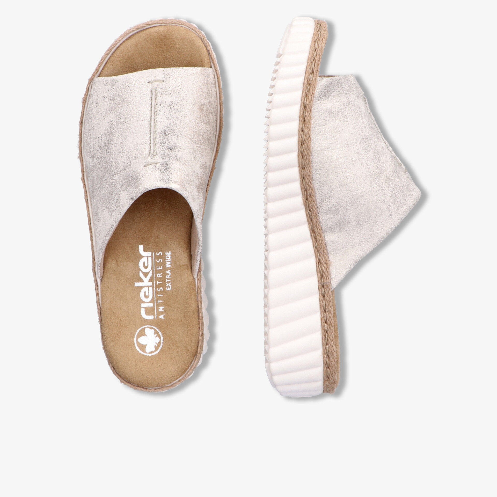 Bequeme Sandale aus weichem Leder mit gepolsterter Innensohle und rutschfester, leichter Sohle