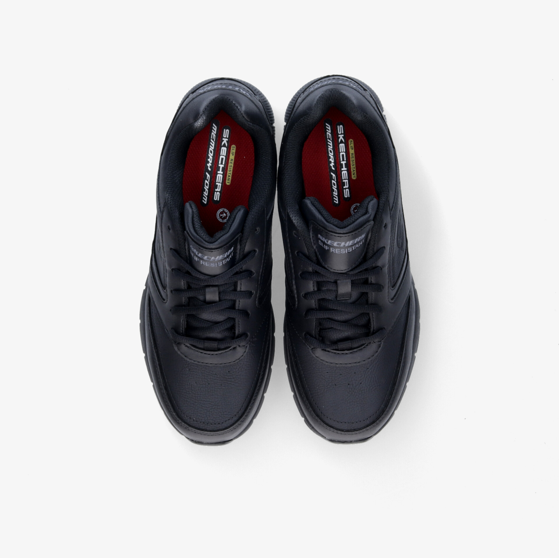 Elegant und komfortabel: Schwarze Lederschuhe mit ergonomischem Design in klassischem Stil, von oben betrachtet.