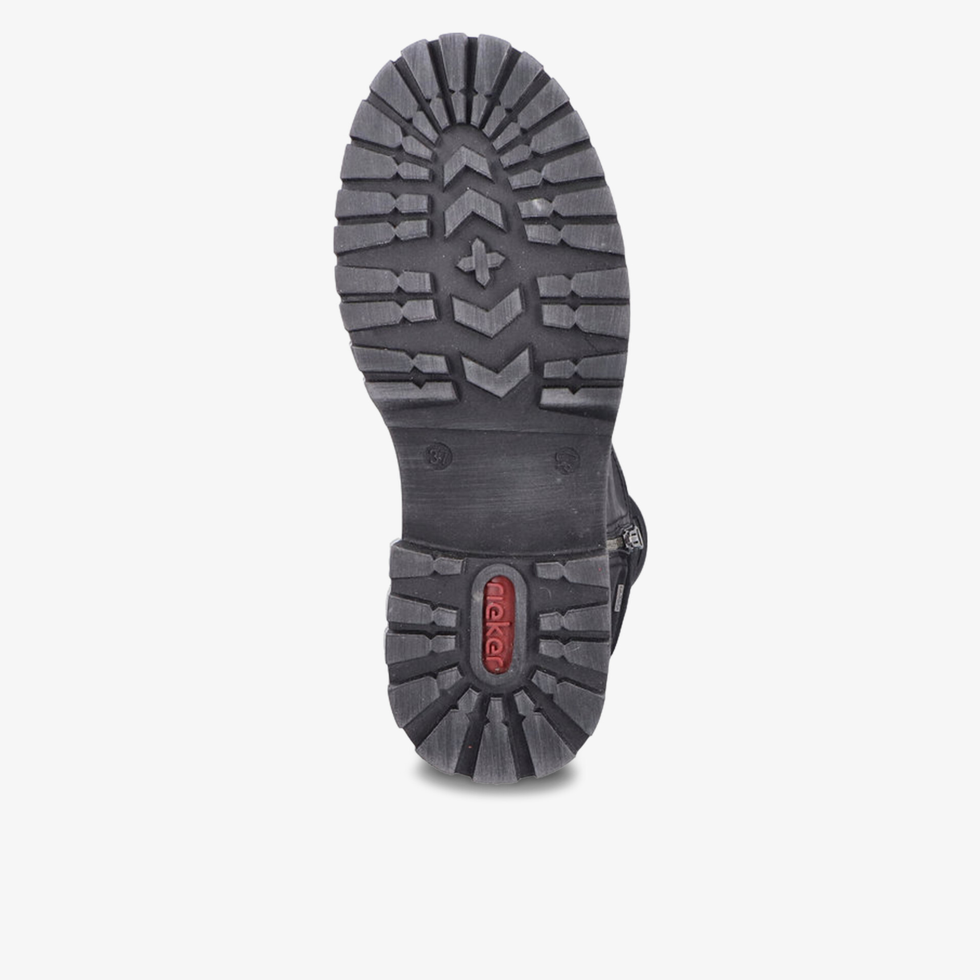 Robuste und rutschfeste Schuhsohle mit tiefem Profil für guten Halt auf verschiedenen Untergründen