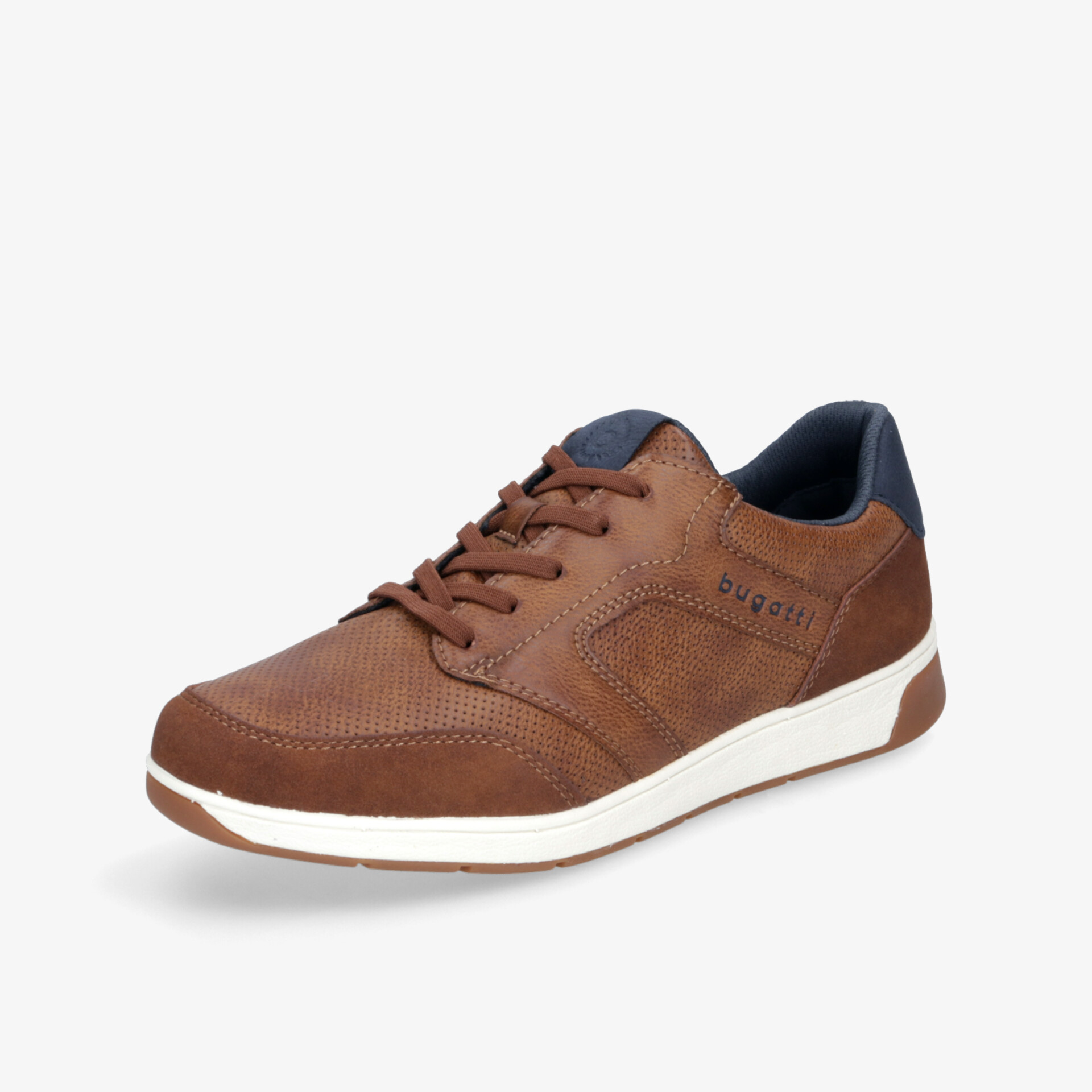 Brauner moderner Sneaker mit atmungsaktivem Material und flexibler Sohle, bequem für den Alltag