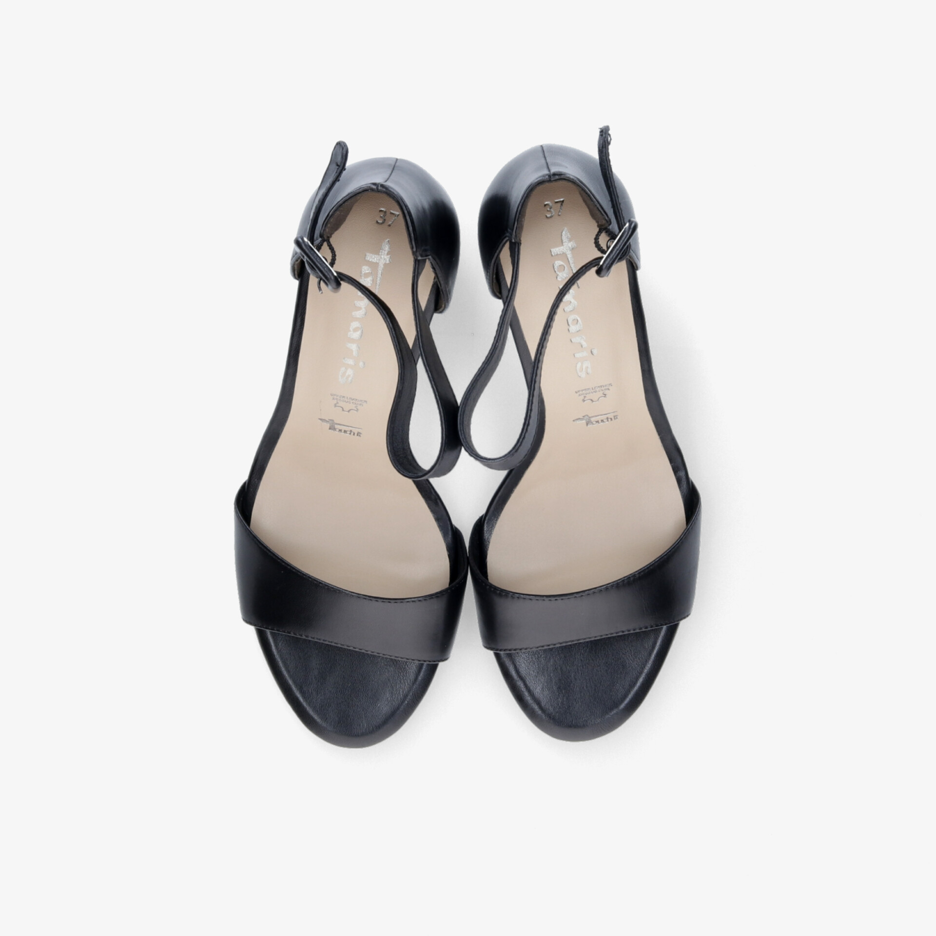 Schwarze bequeme Sandalen mit verstellbarem Riemen und elegantem Design, ideales leichtes Sommerschuhpaar