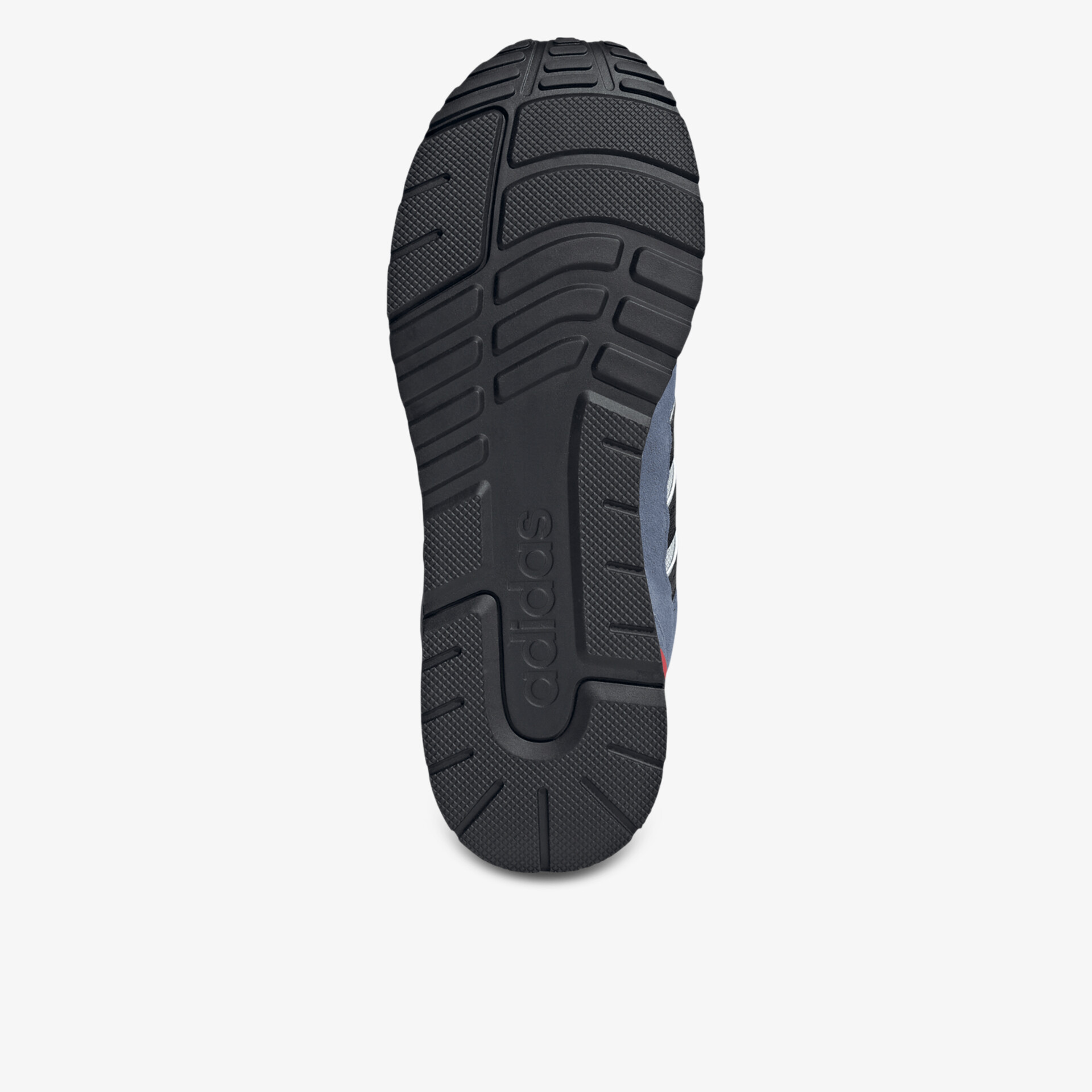 Robuste, rutschfeste schwarze Schuhsohle mit tiefem Profil für optimalen Halt