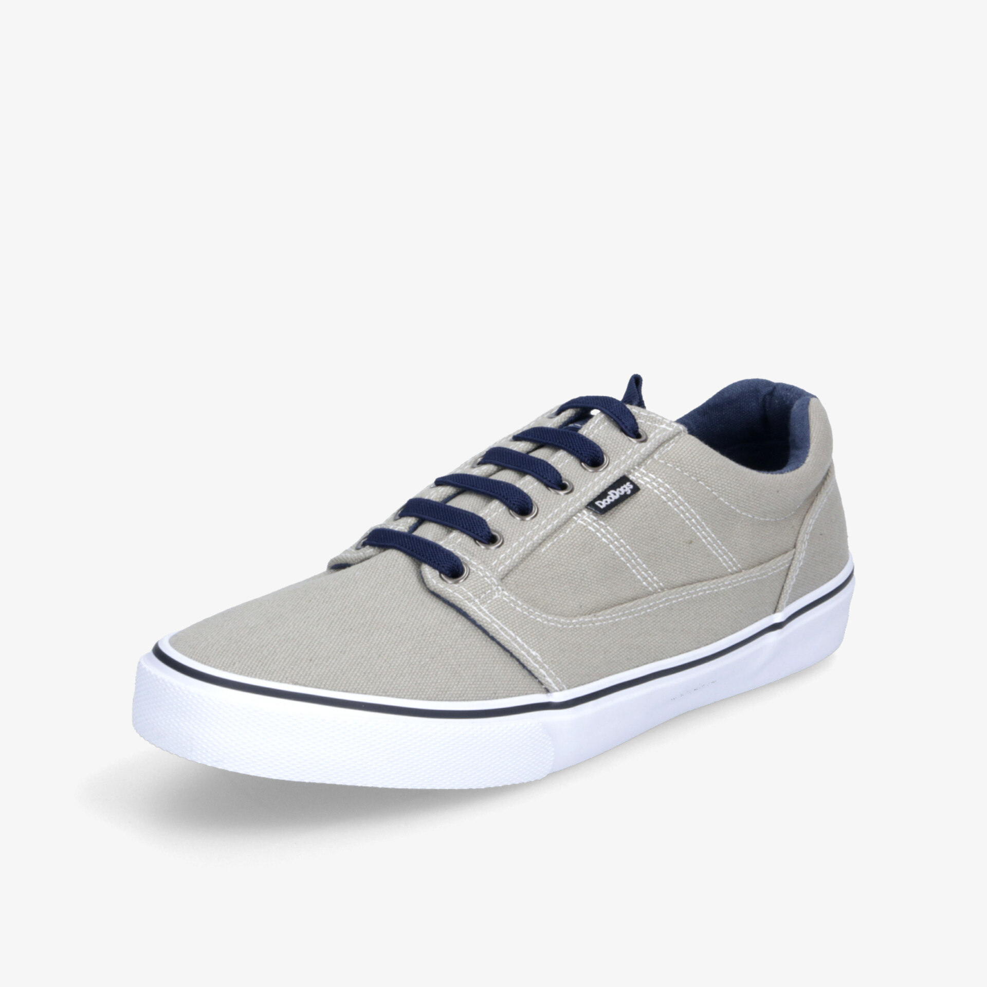 Grauer Sneaker mit rutschfester Sohle, bequemer Passform und sportlichem Design, seitliche Ansicht