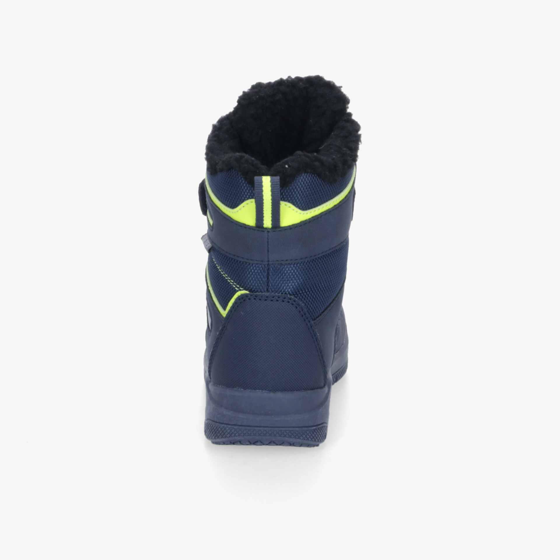Winterstiefel mit warmer Innenfütterung und rutschfester Sohle, stabile Rückansicht, ideal für kalte Tage