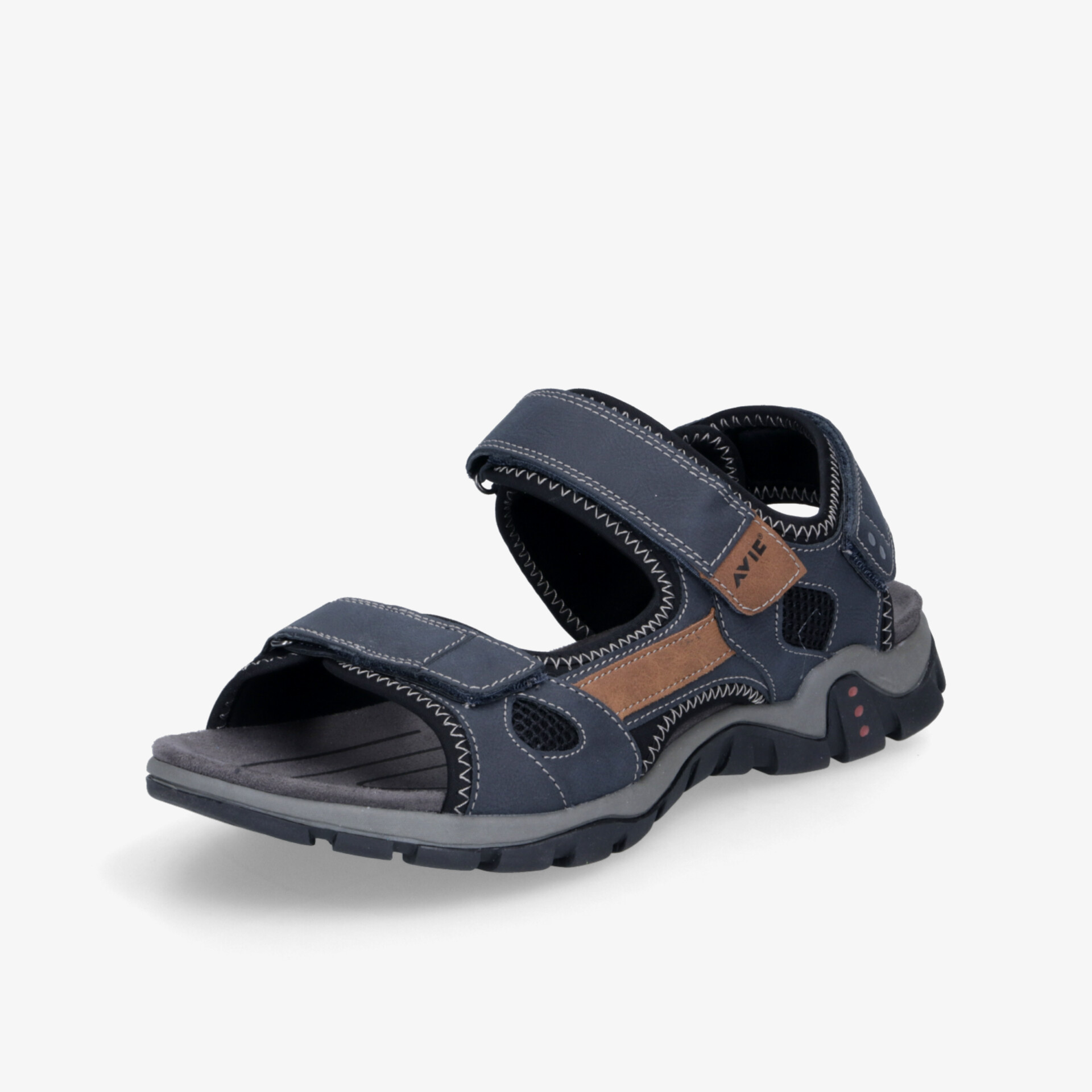 Robuste und bequeme Sandale mit verstellbaren Klettverschlüssen und rutschfester Sohle für sicheren Halt