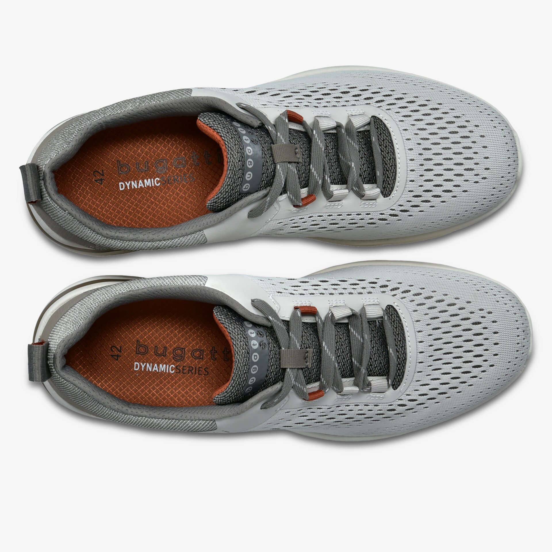 Graue, bequeme Sportschuhe mit atmungsaktivem Material und schnellschnürsystem, ideal für vielseitigen Gebrauch.