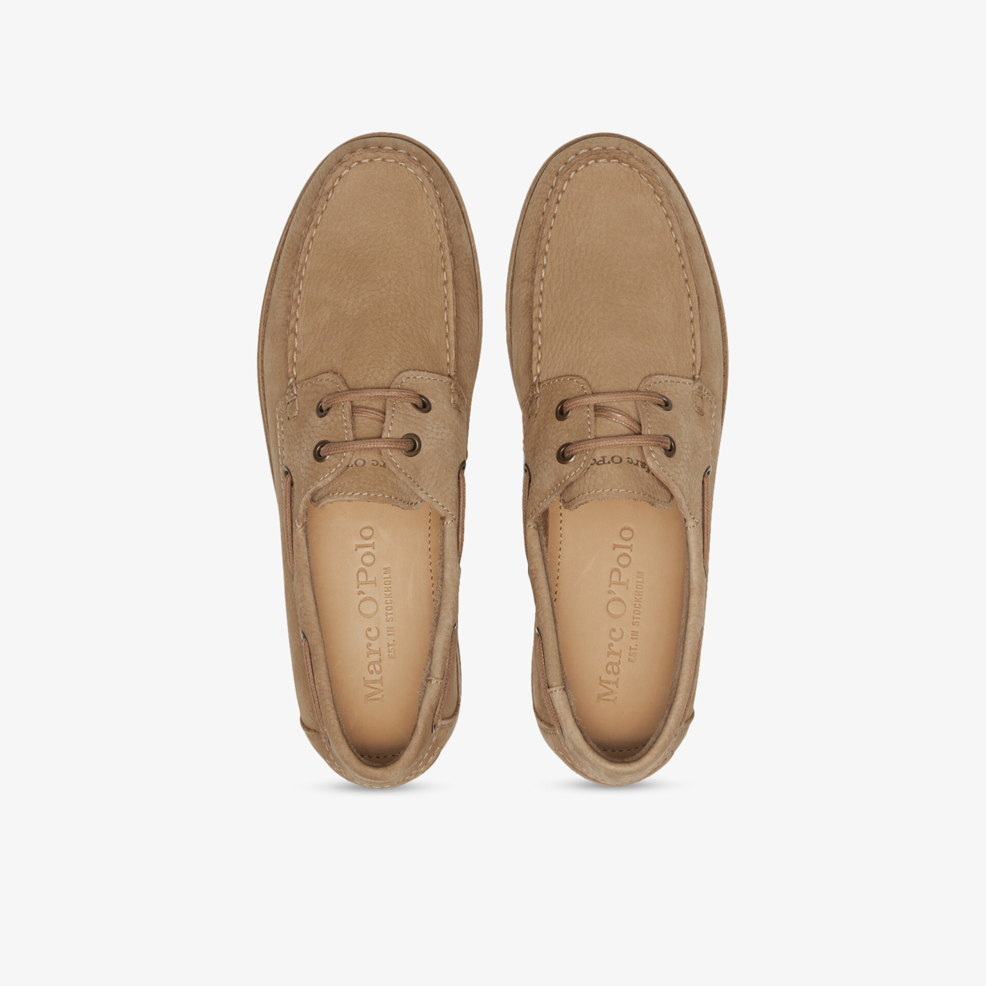 Hellbraune Lederhalbschuhe mit Schnürung, elegant und bequem, hochwertiges Material in klassischem Design