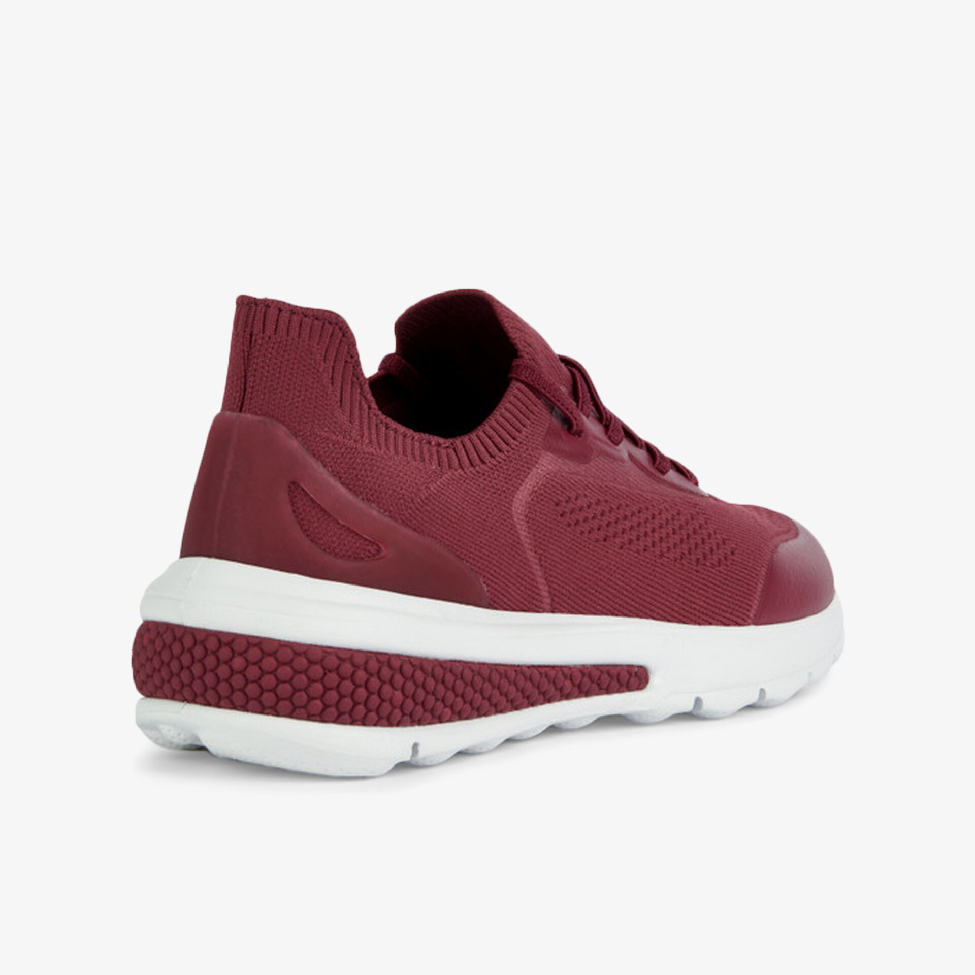 Moderner roter Sneaker mit weißer Sohle, bietet Komfort und Stil für jeden Anlass.