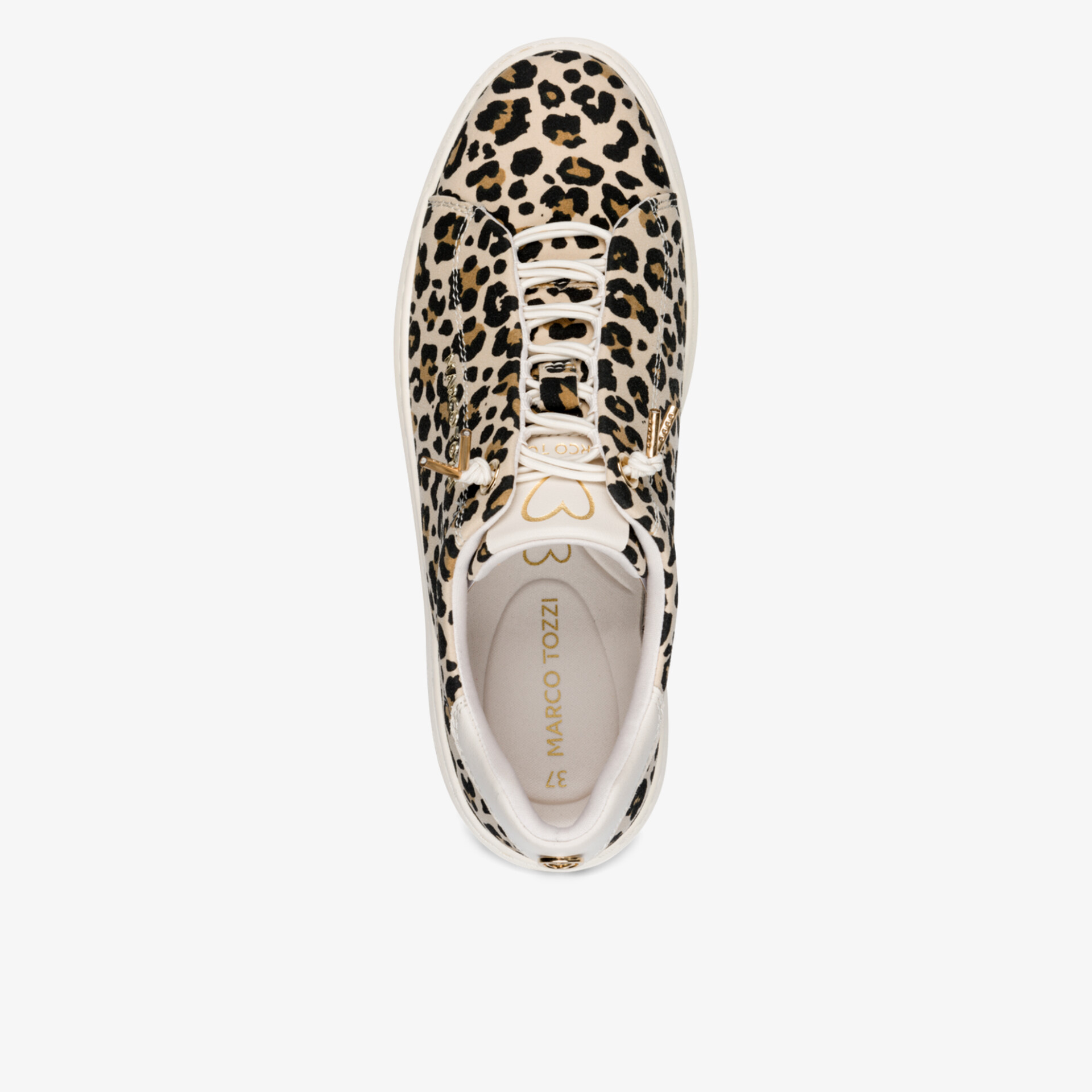Leopard print sneaker with lace-up design, comfortable and stylish casual shoe, lightweight for everyday wear