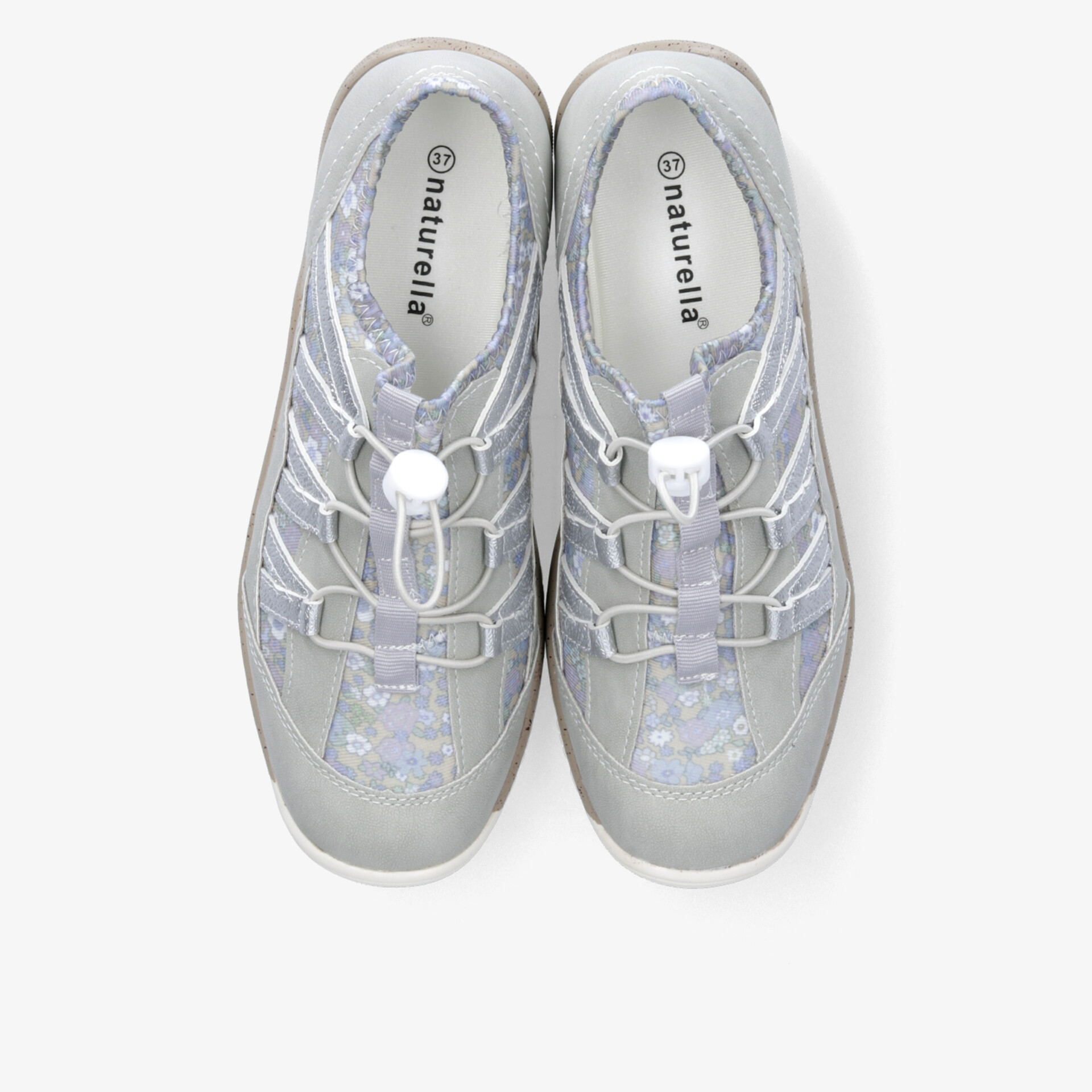 Leichtes graues Sportschuh-Paar mit atmungsaktivem Material und rutschfester Sohle, komfortable Passform