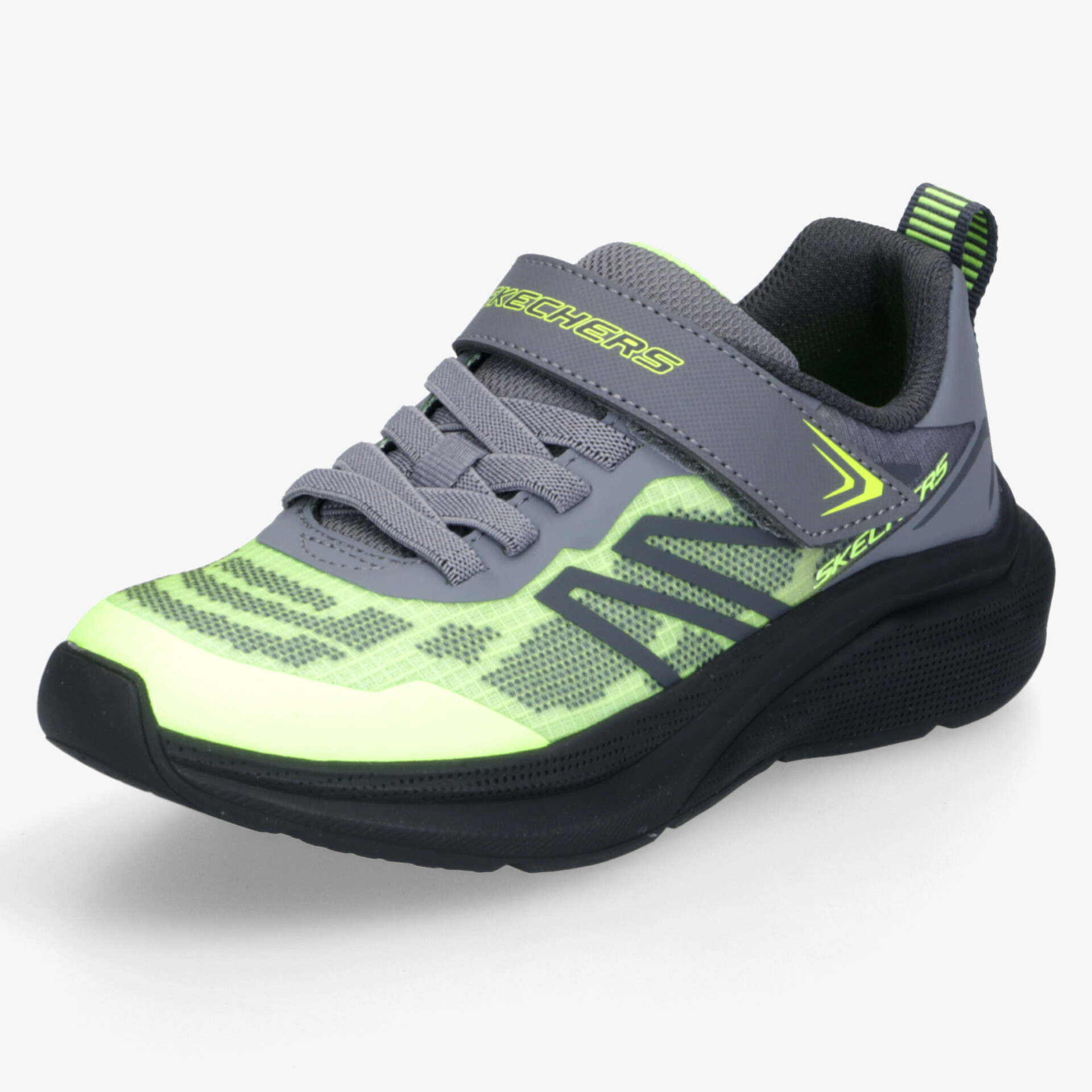 Moderner Sportschuh in Grün und Schwarz mit atmungsaktivem Material und rutschfester Sohle