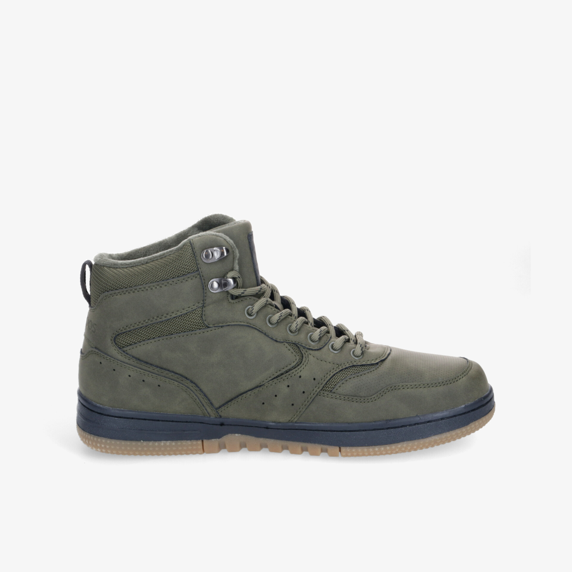Robuster Schuh mit hohem Schaft, bequemer Schnürung und rutschfester Sohle, ideal für vielseitigen Einsatz