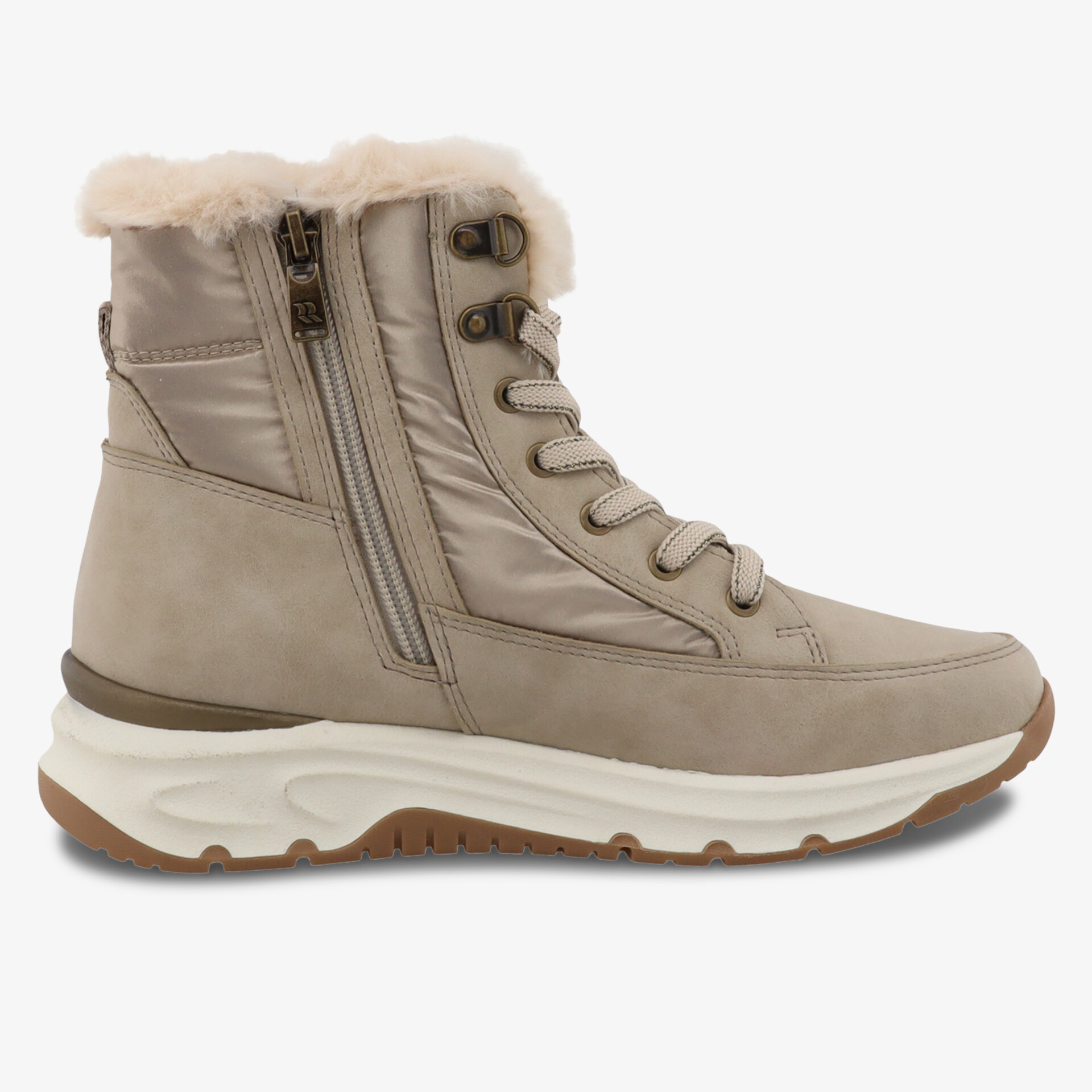 Bequemer Winterstiefel mit warmem Futter und praktischem seitlichen Reißverschluss für einfaches An- und Ausziehen