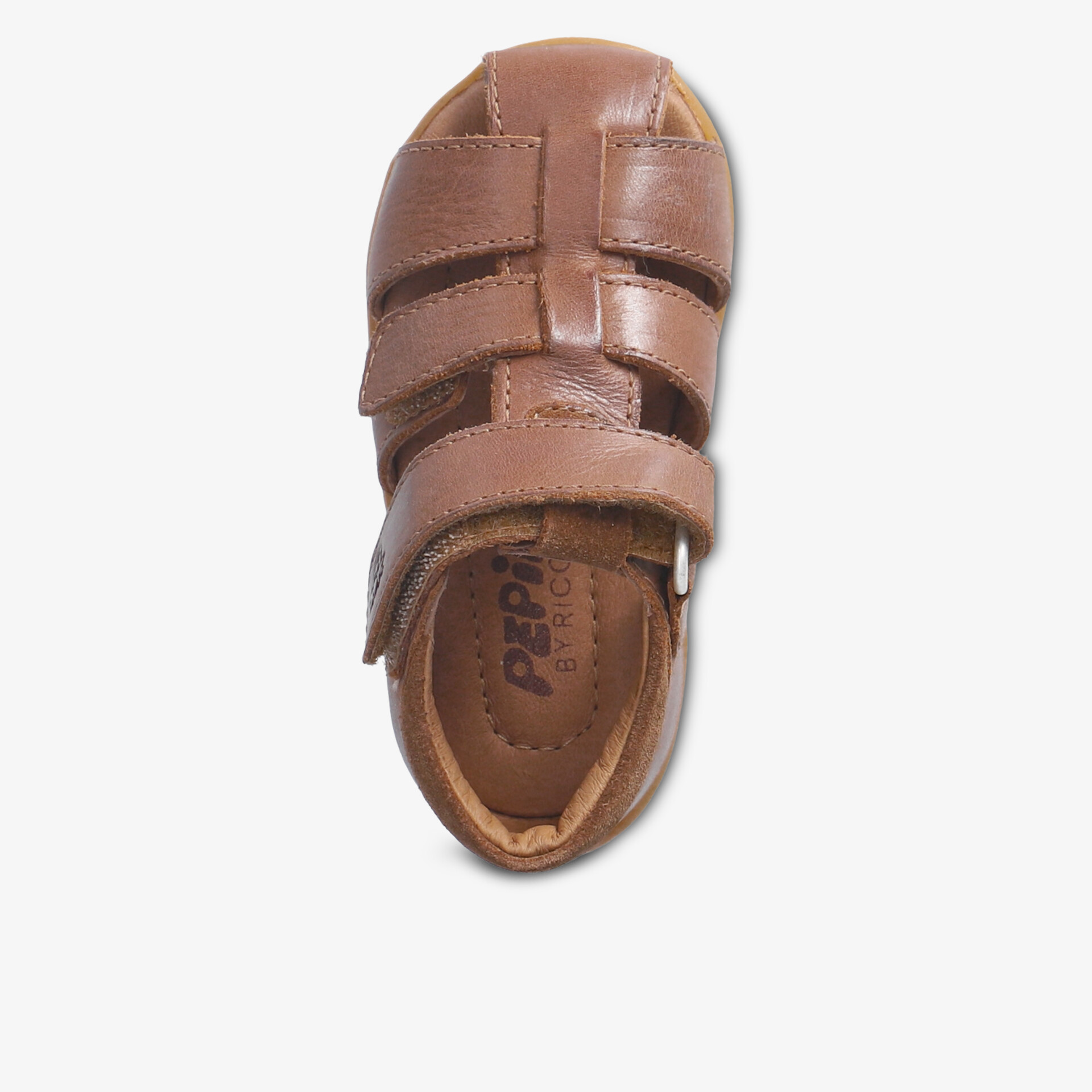 Braune Leder-Sandale mit verstellbaren Riemen, bequem und robust für vielseitigen Gebrauch