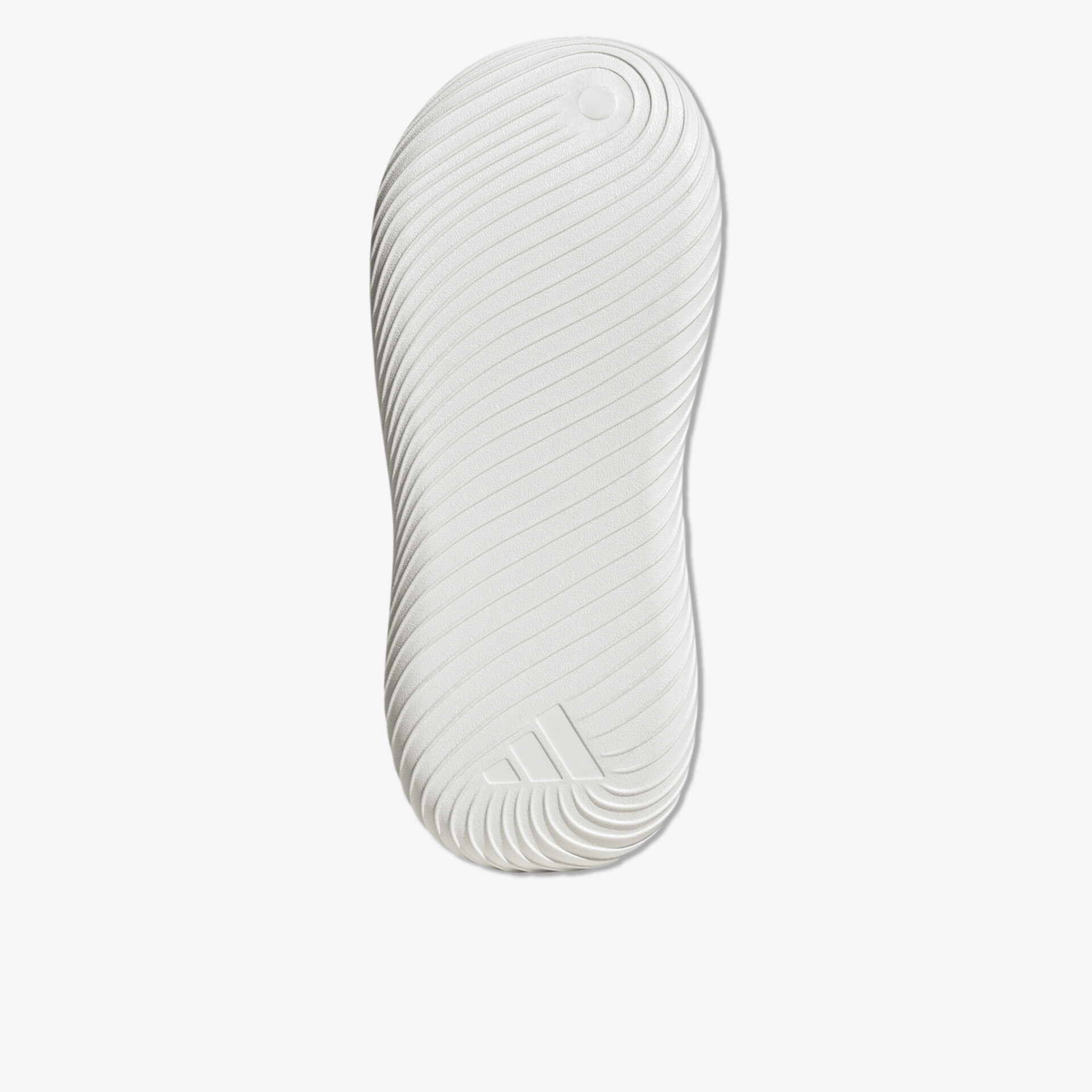 Strukturierte weiße Schuhsohle mit robustem, rutschfestem Profil und ergonomischem Design