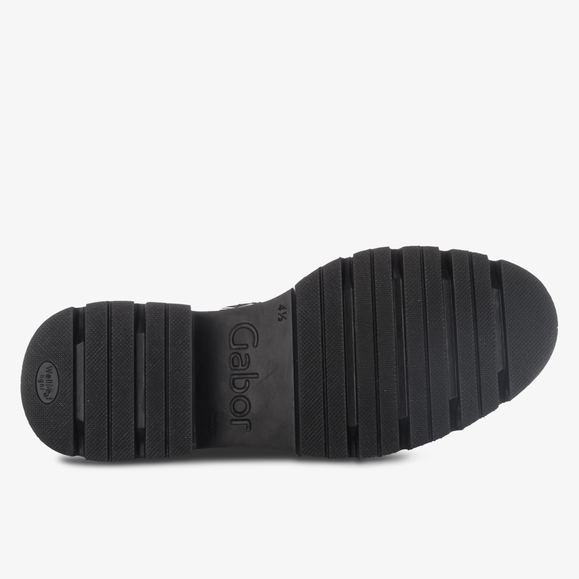 Schuhsohle mit stabilem Profil für optimalen Halt und lange Lebensdauer, robust und rutschfest