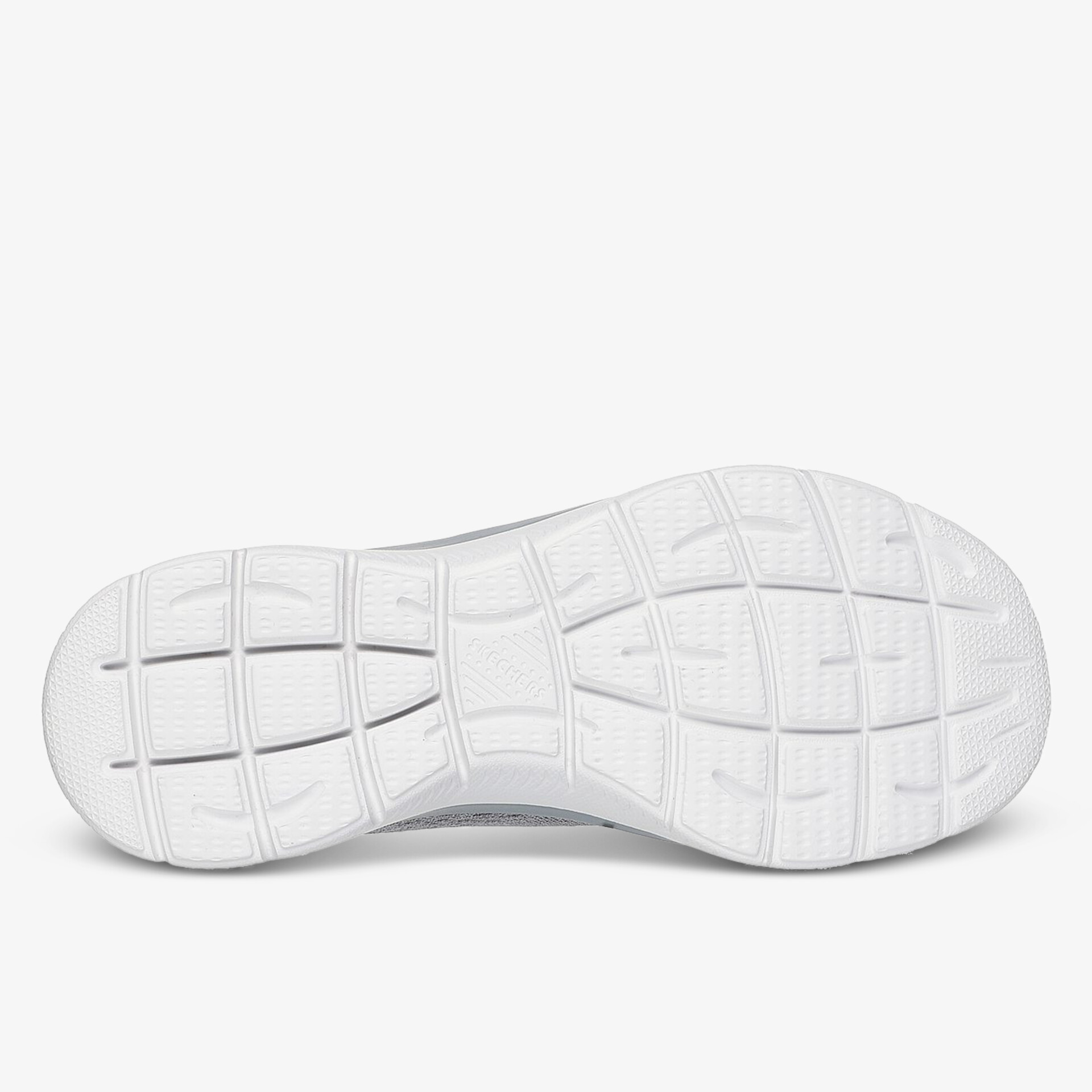 Weiße Sohle mit rutschfestem Profil und strapazierfähiger Verarbeitung für optimalen Halt.