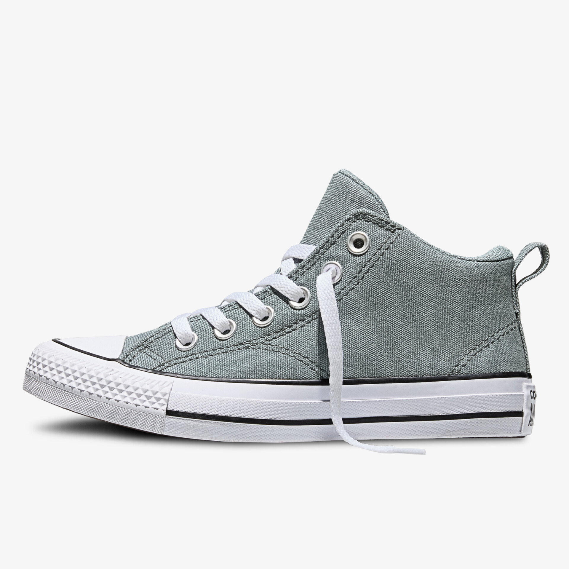 Moderner hoher Sneaker mit strapazierfähigem Material und komfortabler Passform, seitliche Ansicht