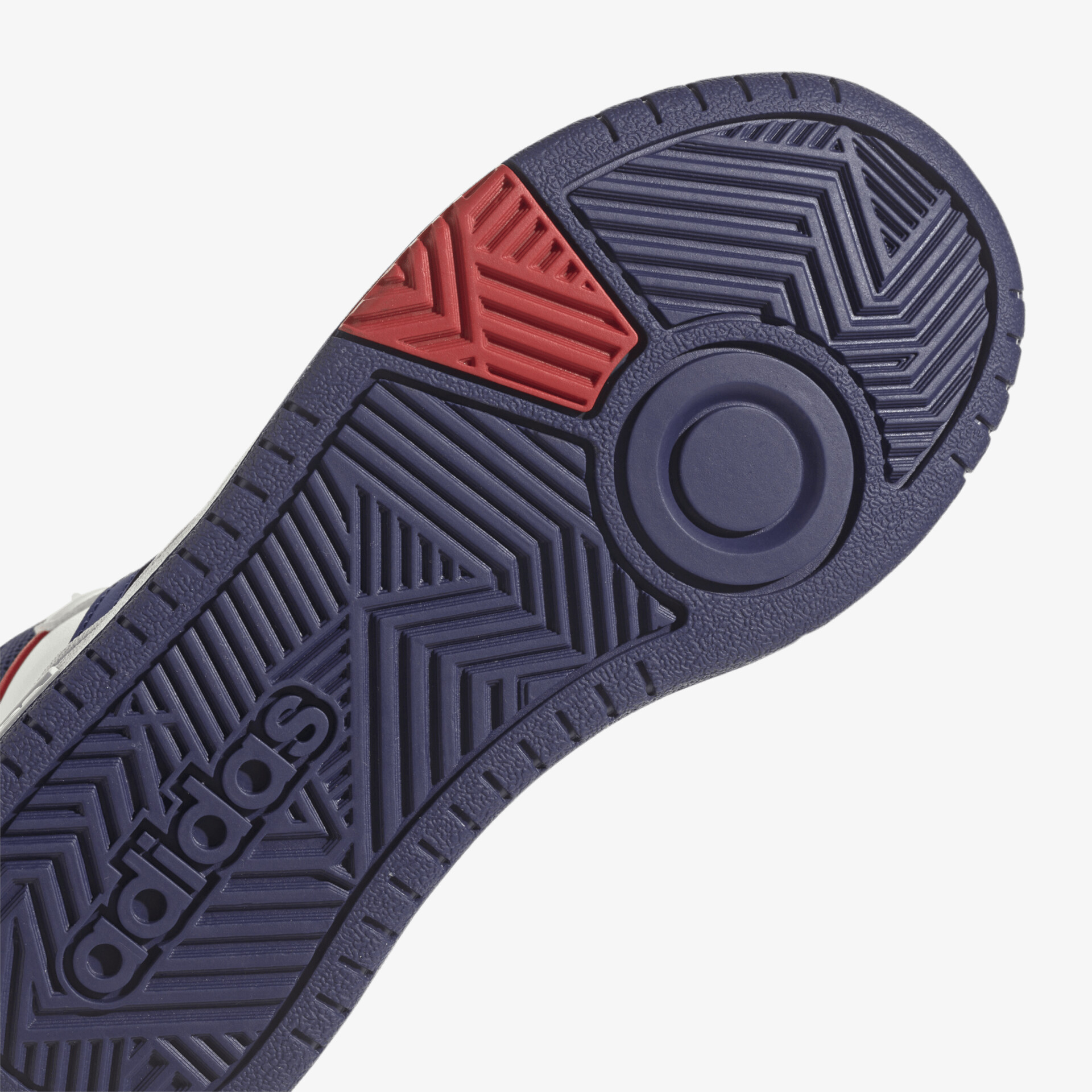 Adidas Schuhsohle mit rutschfestem Profil und stylischer Farbkombination für optimalen Halt und Komfort.