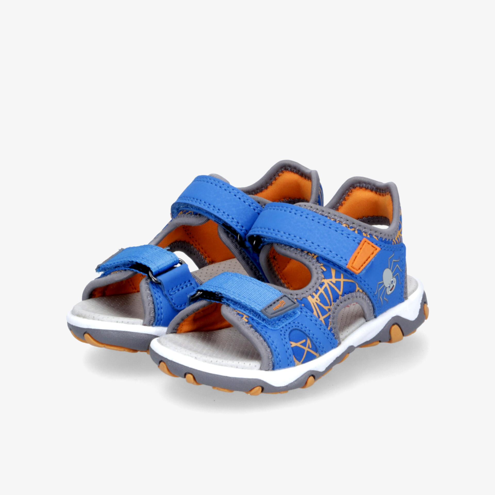 Blau verstellbare Sandalen mit gepolsterter Innensohle und rutschfester Sohle, leichter und robuster Schuh für aktiven Alltag